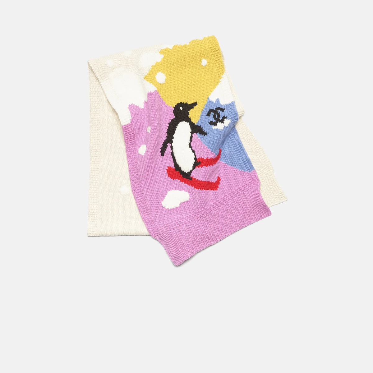 Scarf Cashmere Ecru & Multicolour — Default Title