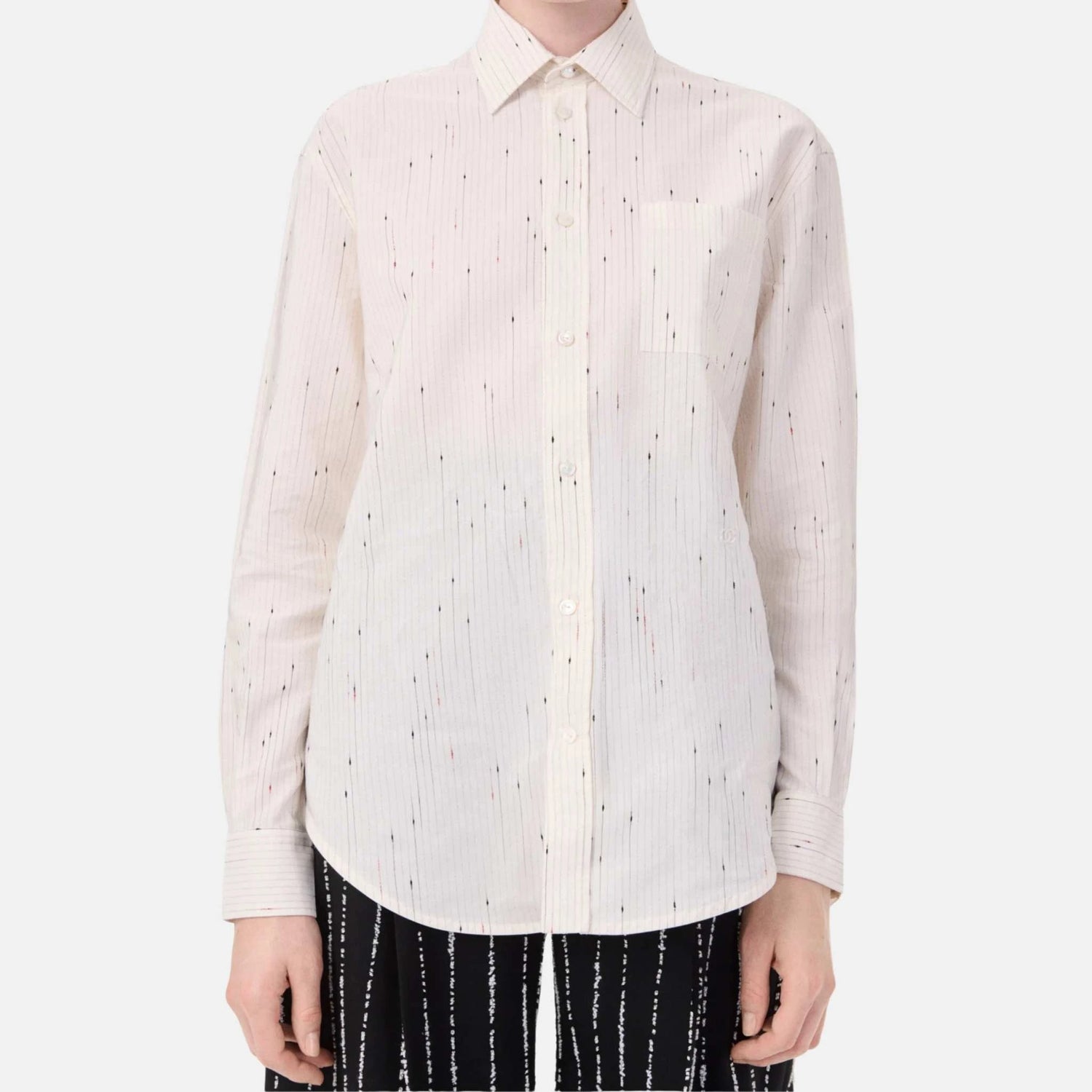 Chanel Shirt Cotton in Ivory