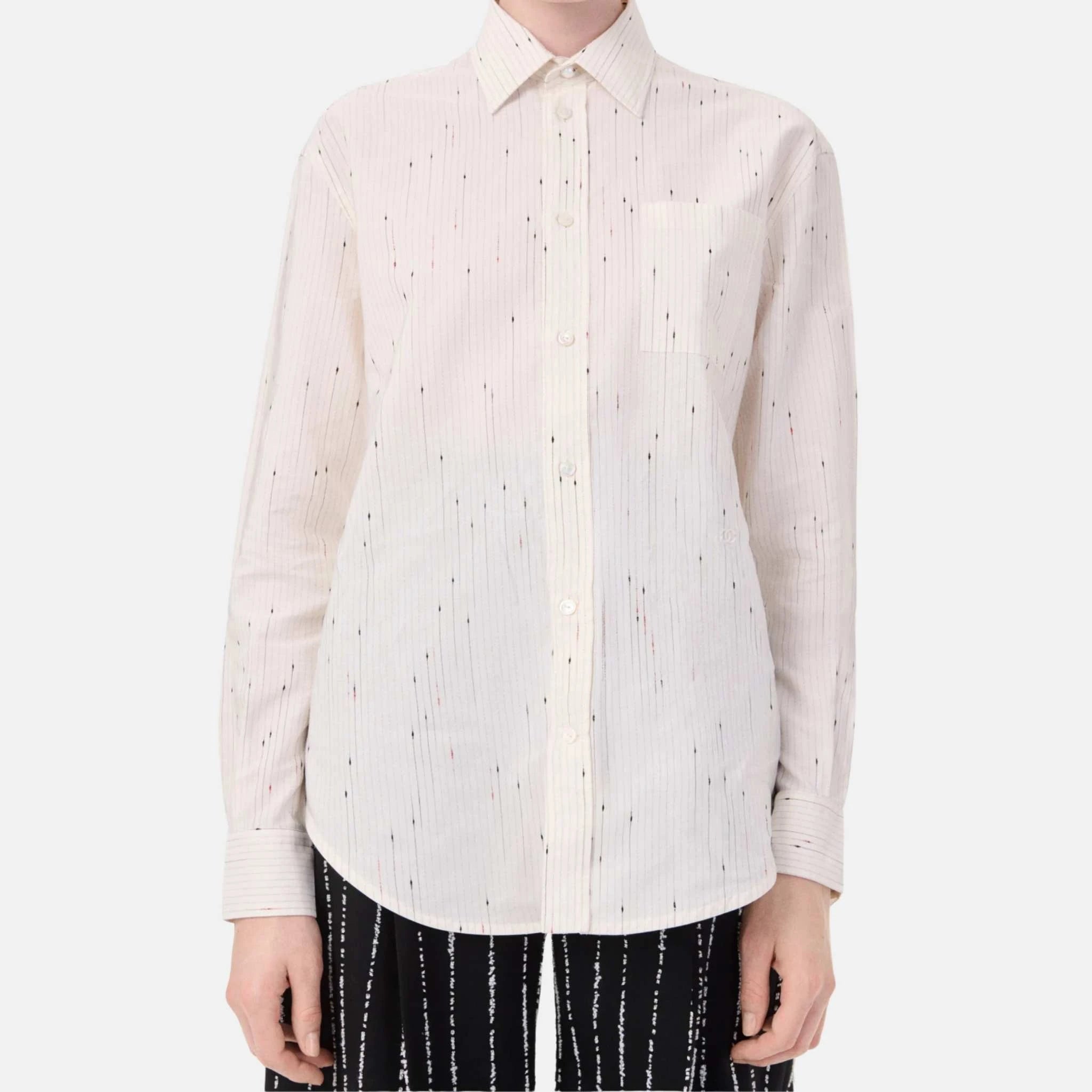 Chanel Shirt Cotton in Ivory