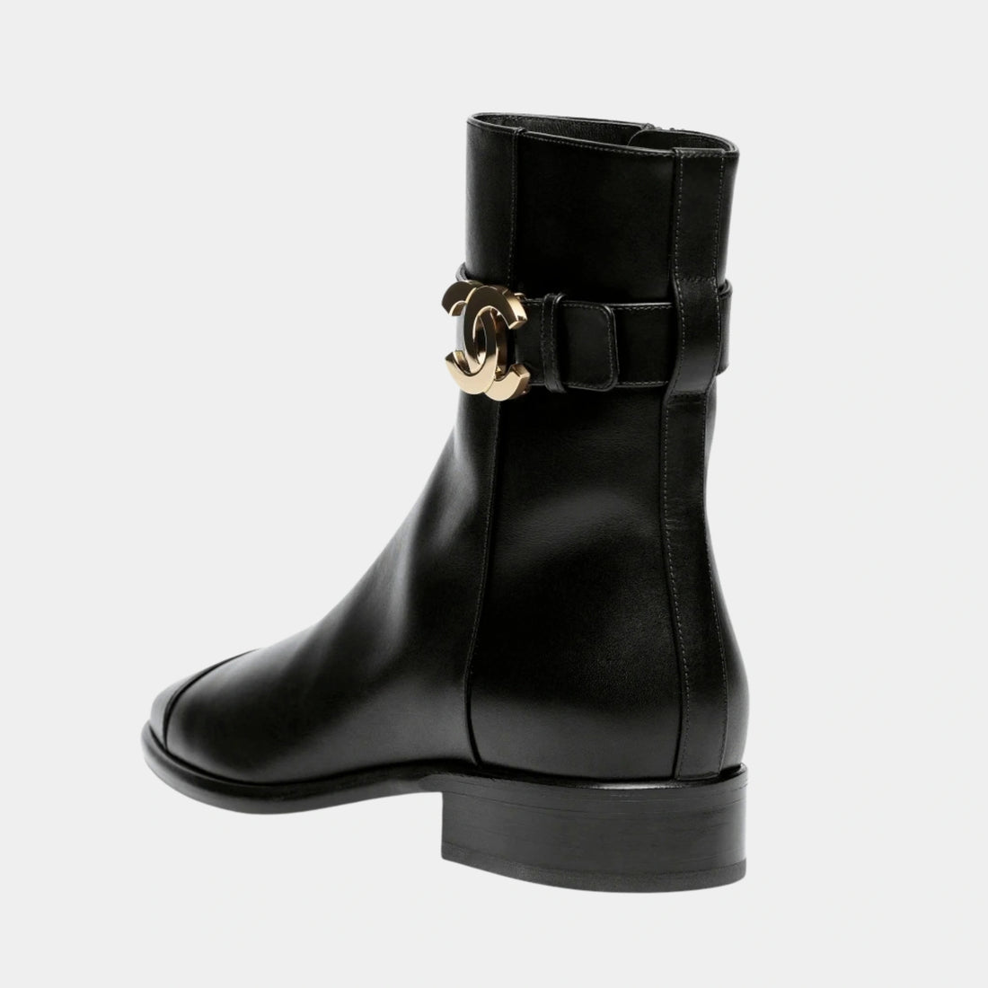 Short Boots Calfskin Black