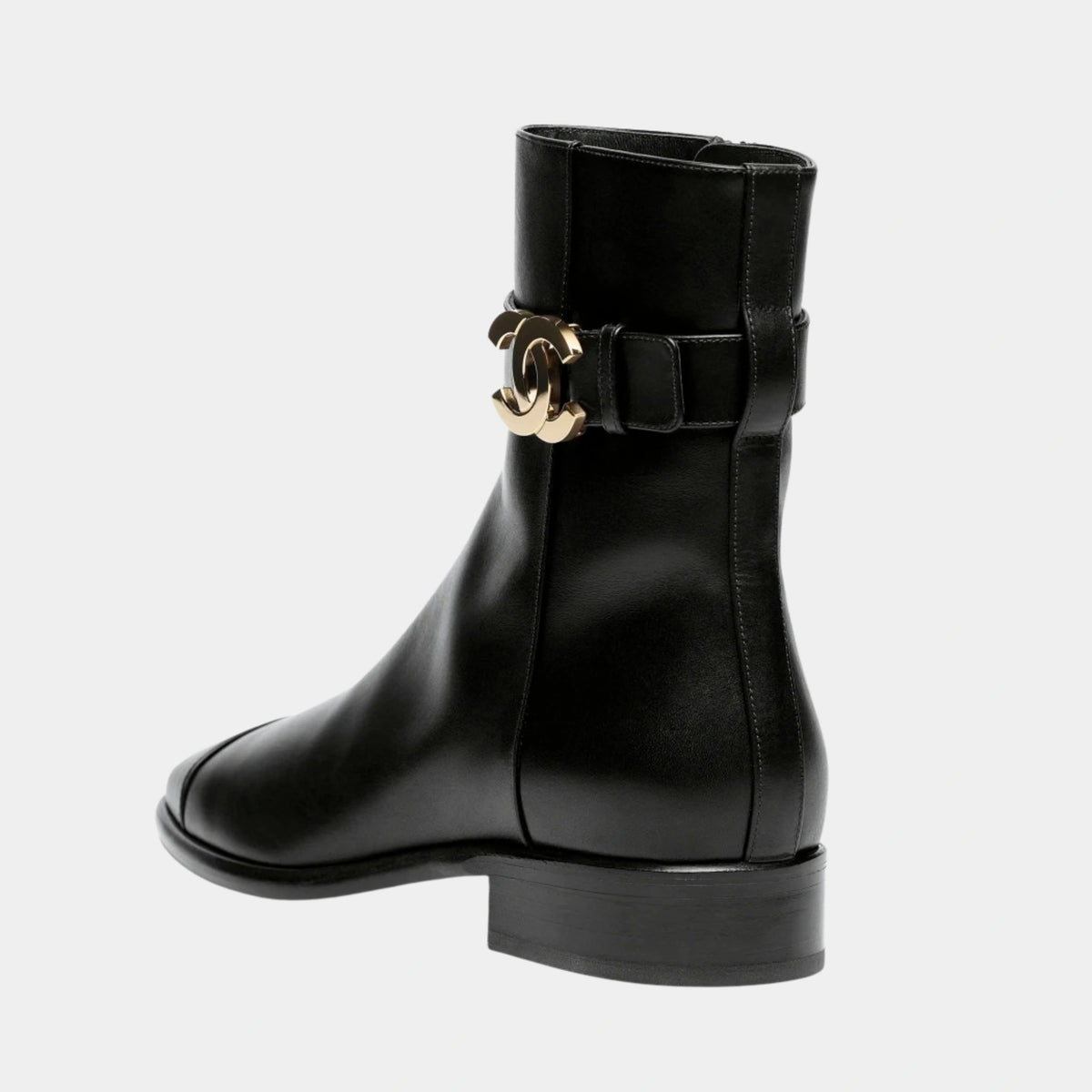 Short Boots Calfskin Black