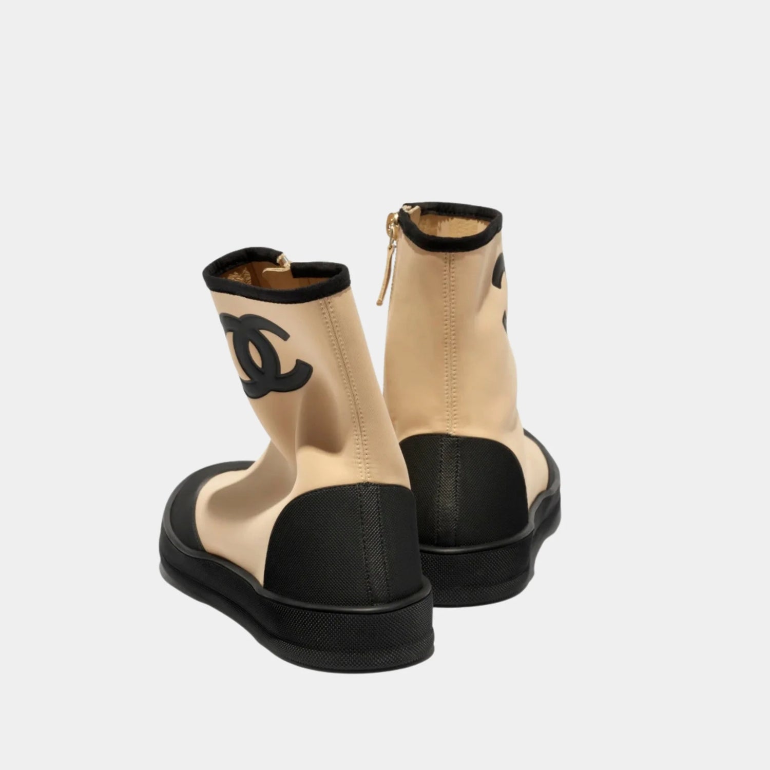 Chanel Short Boots in Mixed Fibers & Rubber – SANDS