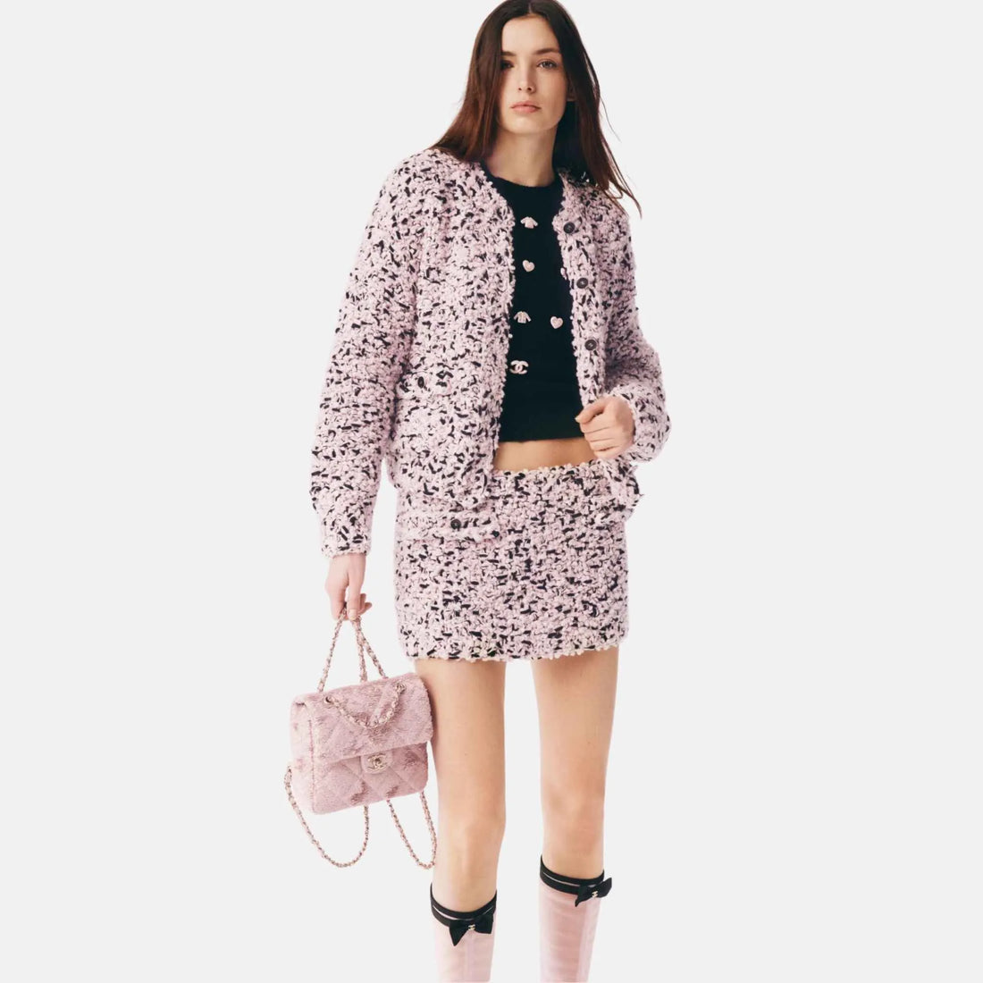 Chanel Skirt in Cotton and Wool, Close