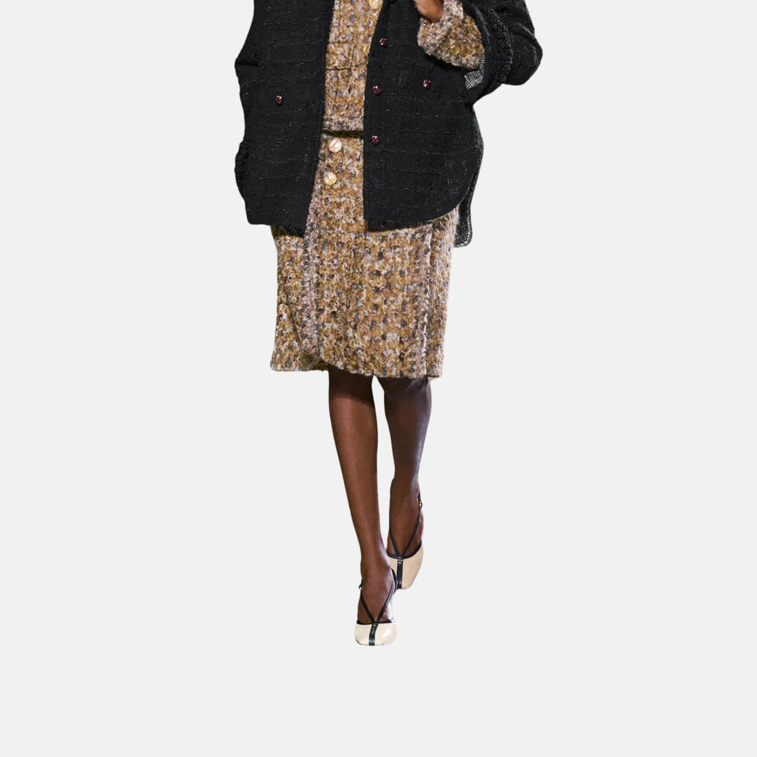 Chanel Skirt Wool in Beige