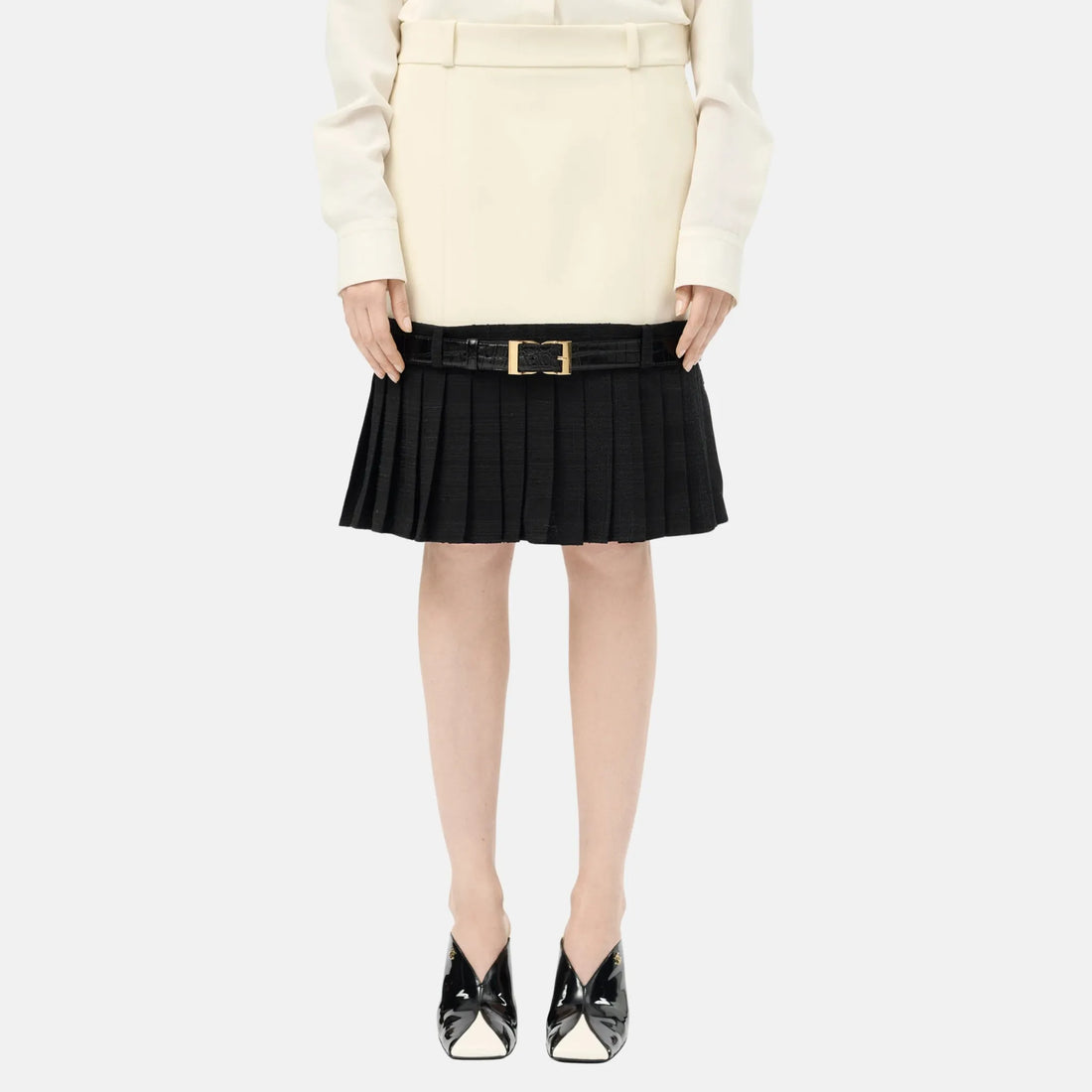 Chanel Skirt Wool in Moonlight White