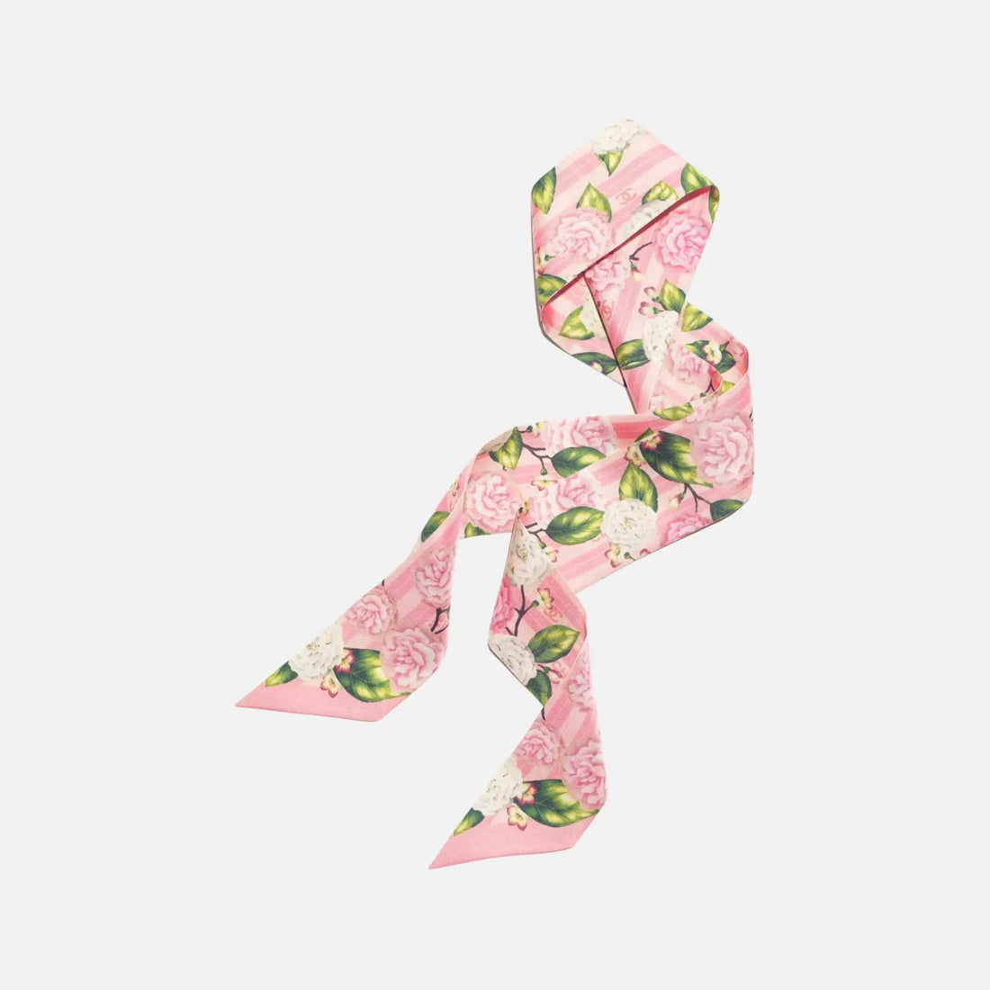 Chanel Slim Bandeau in Silk Twill Light Pink