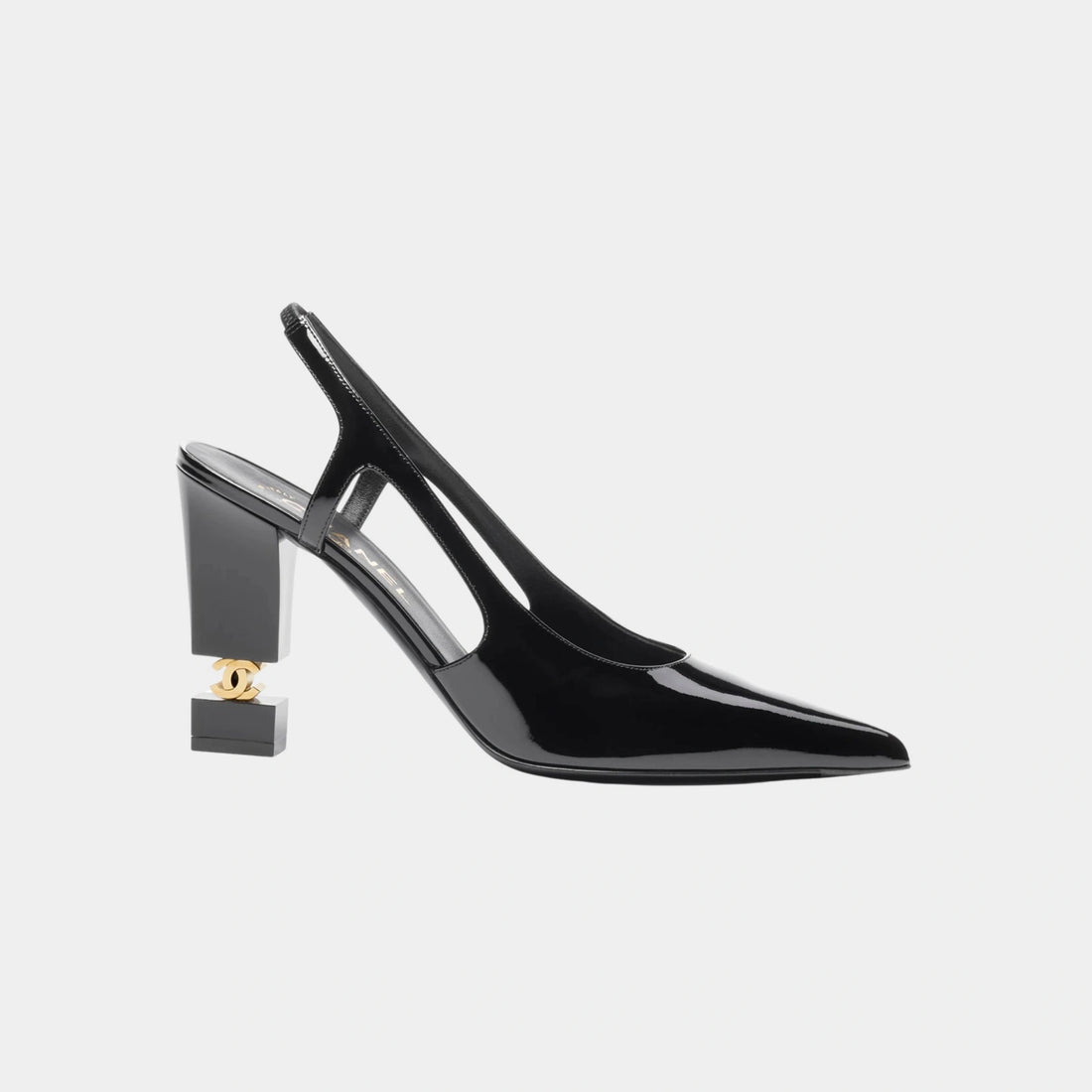 Chanel Slingbacks heeled Patent Calfskin