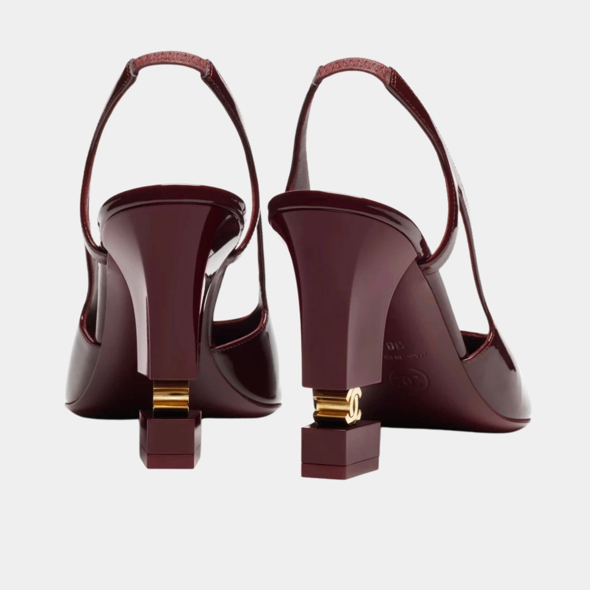 Chanel Slingbacks heeled Patent Calfskin