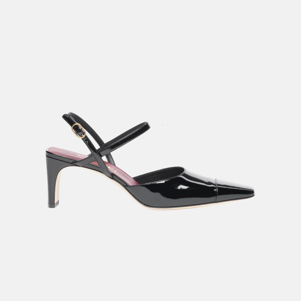 Slingbacks in Patent Calfskin