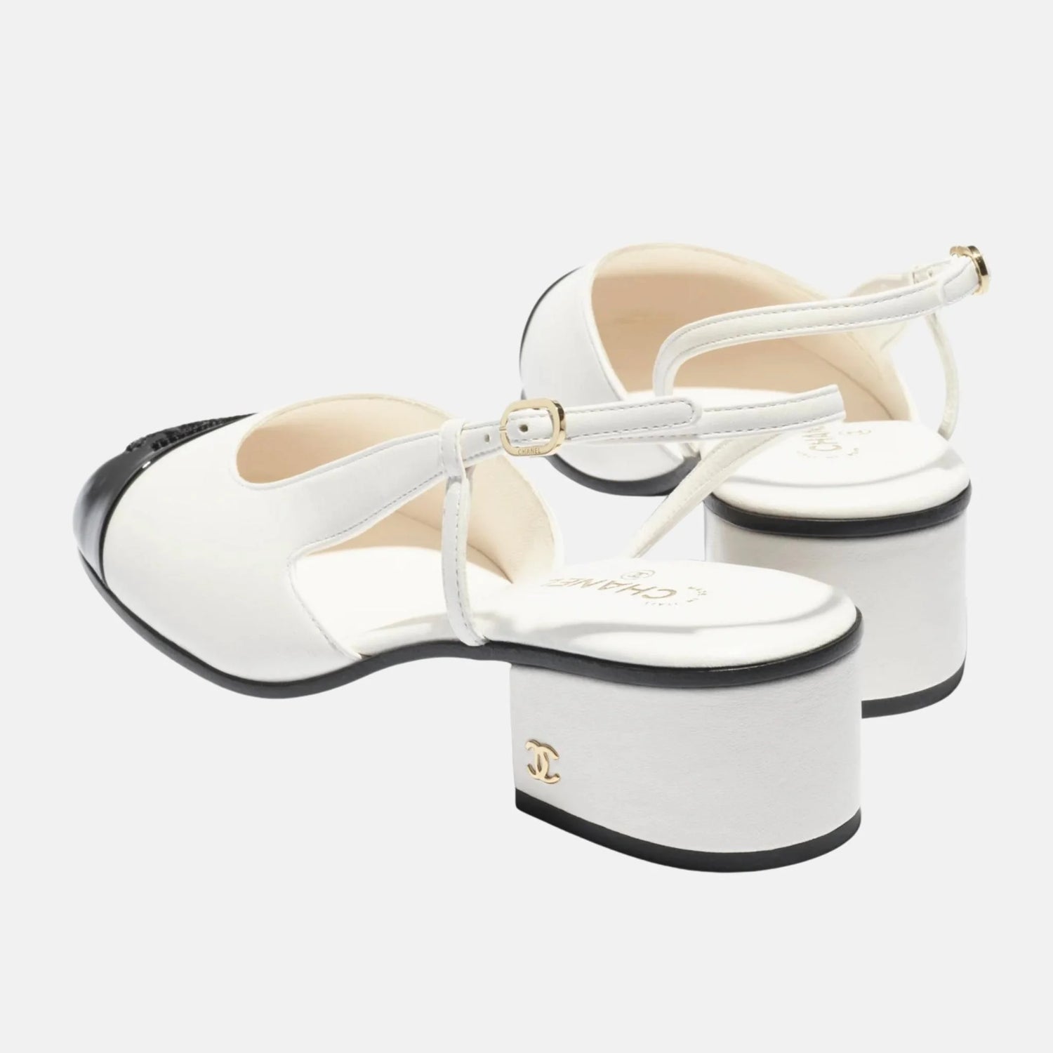 Chanel Slingbacks in Lambskin and Patent Calfskin, Back