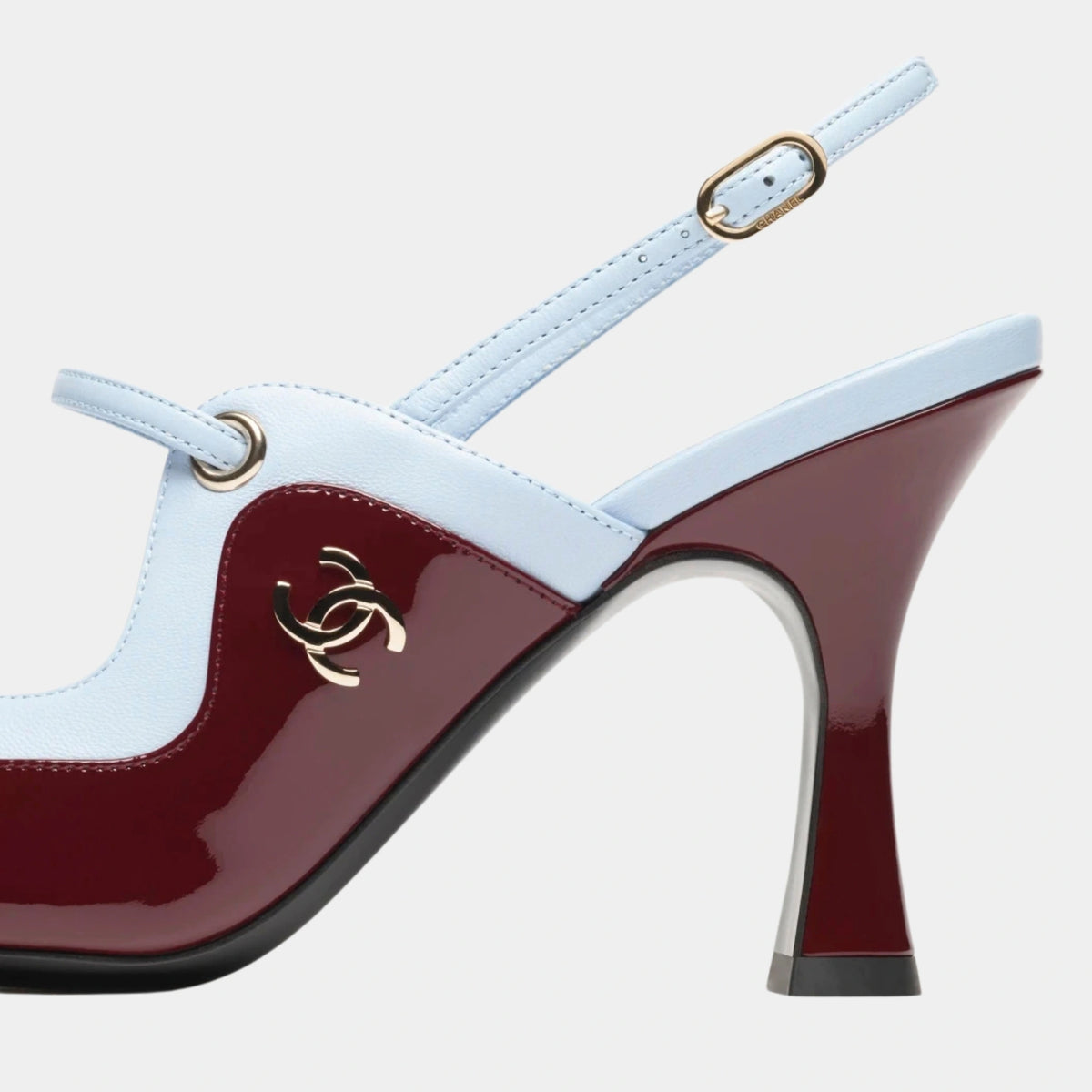 Slingbacks Lambskin &amp; Patent Calfskin