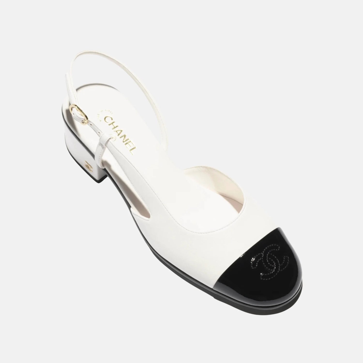 Chanel Slingbacks in Lambskin and Patent Calfskin, Top