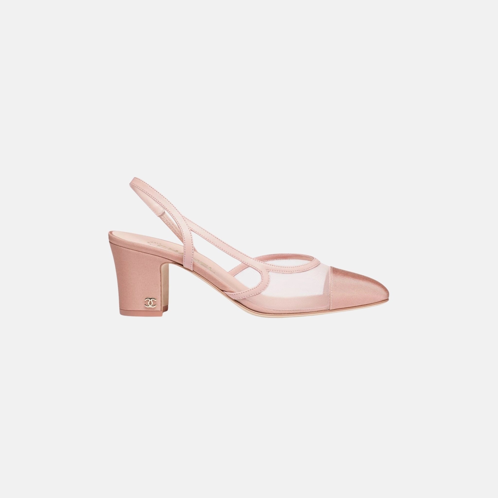 Chanel Slingbacks in Mesh and Grosgrain, Side