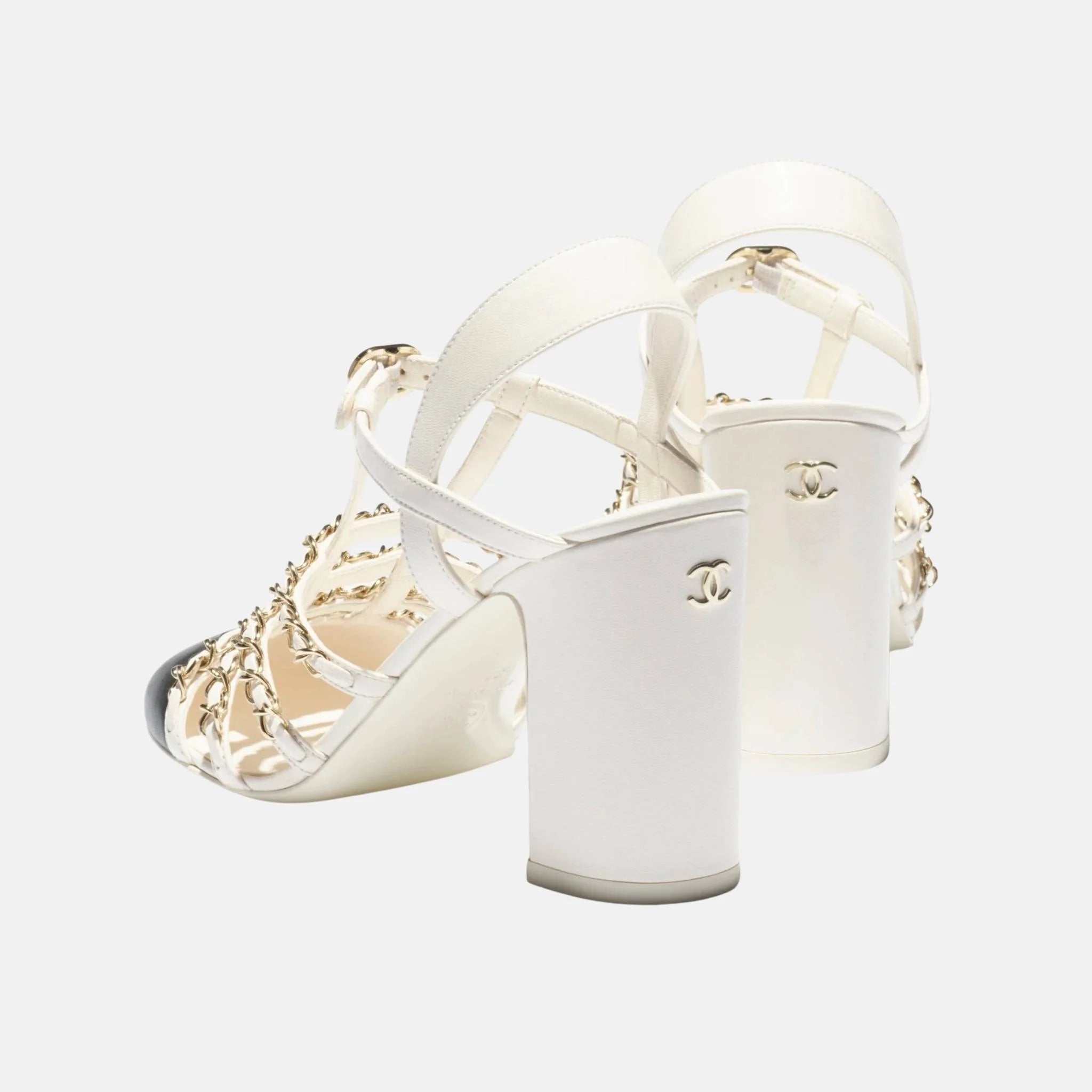 Chanel Slingbacks in Shiny Lambskin, Back