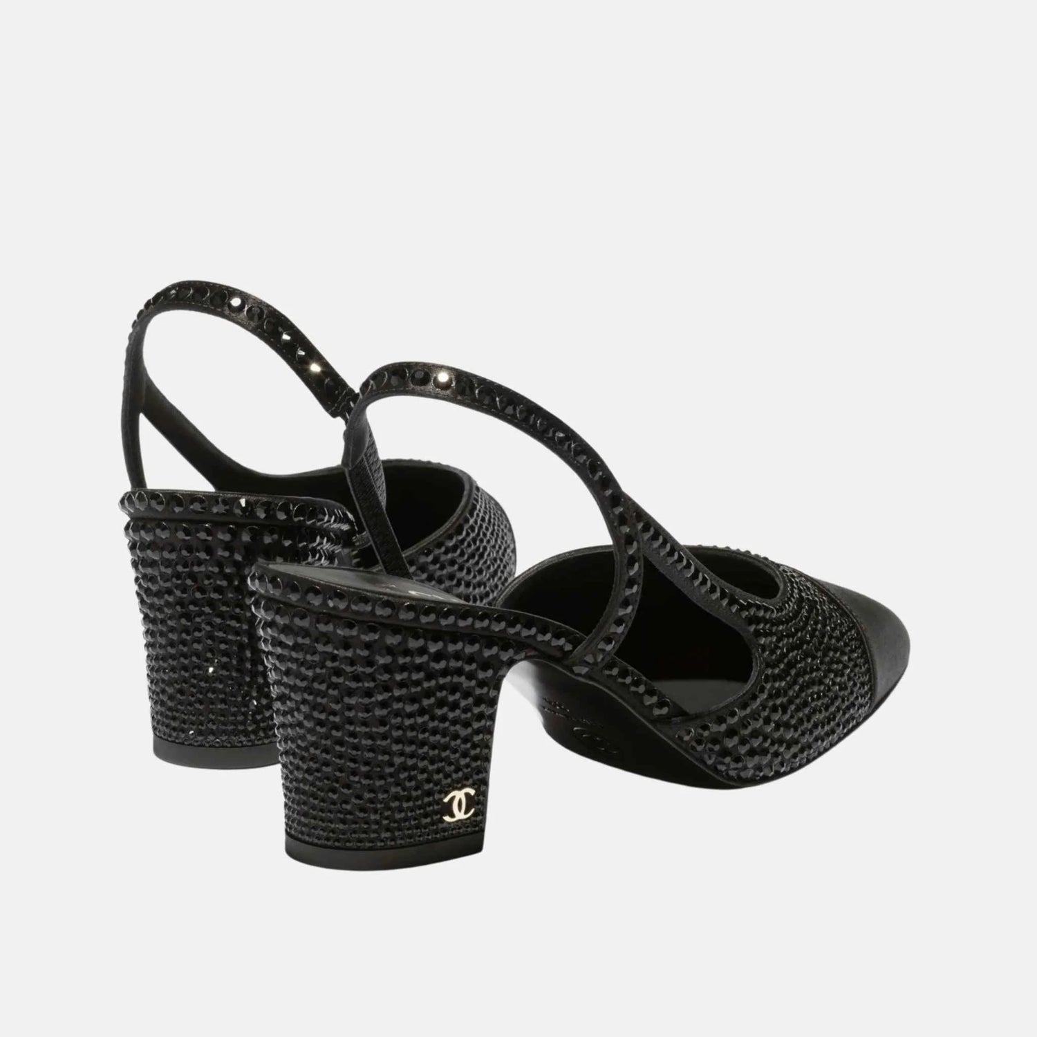Chanel Slingbacks in Strass and Satin, Back