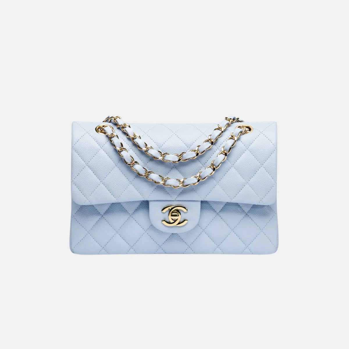 Small Classic Handbag in Light Blue