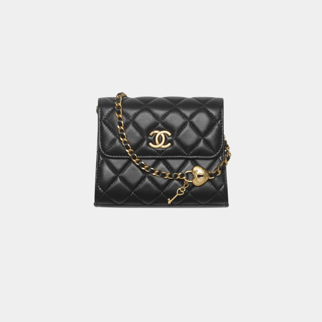 Chanel Small Clutch With Chain Lambskin