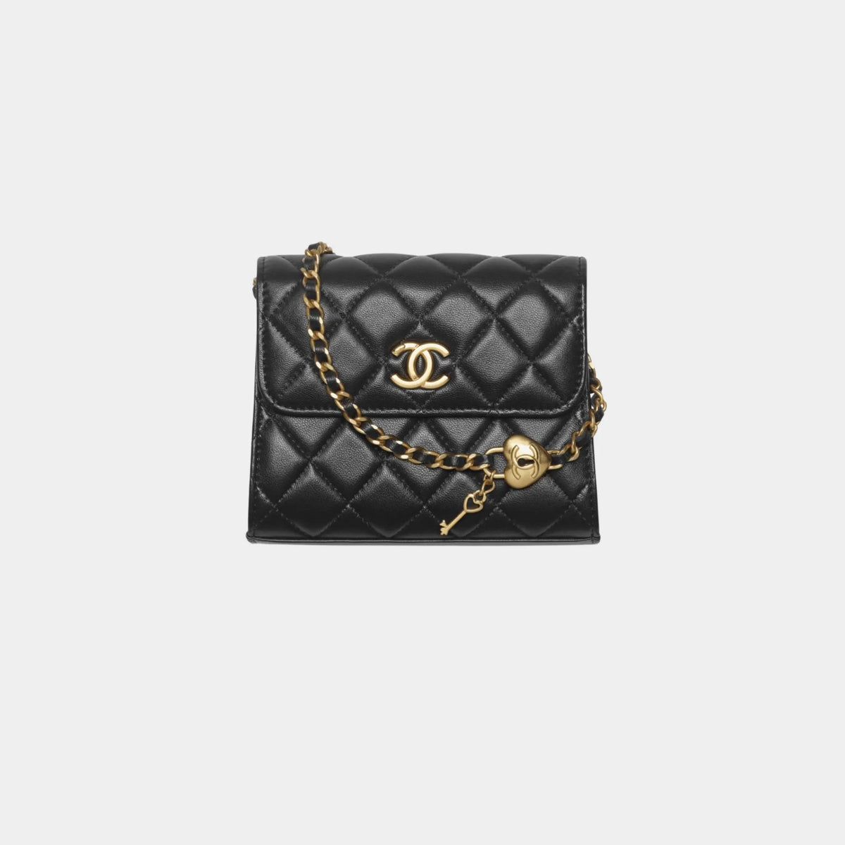 Small Clutch With Chain Lambskin