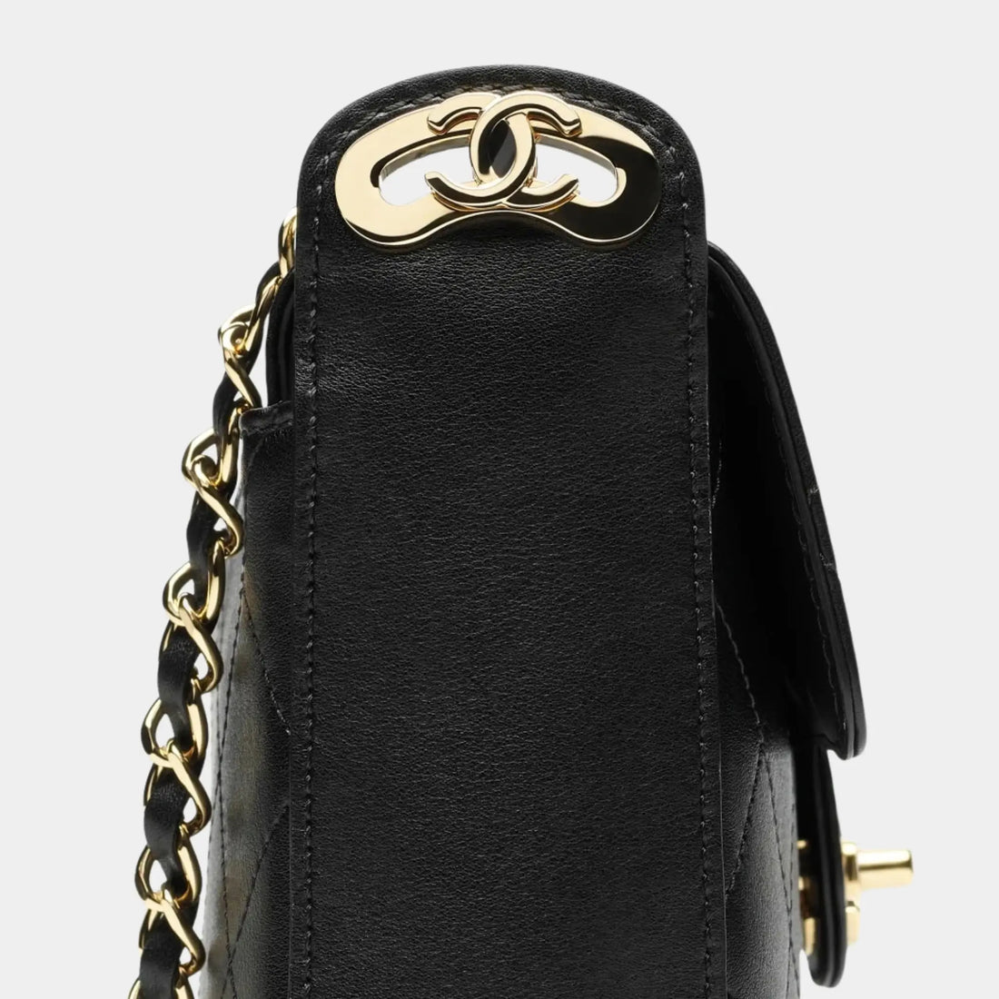 Small flap bag Calf & Gold-Plated Metal