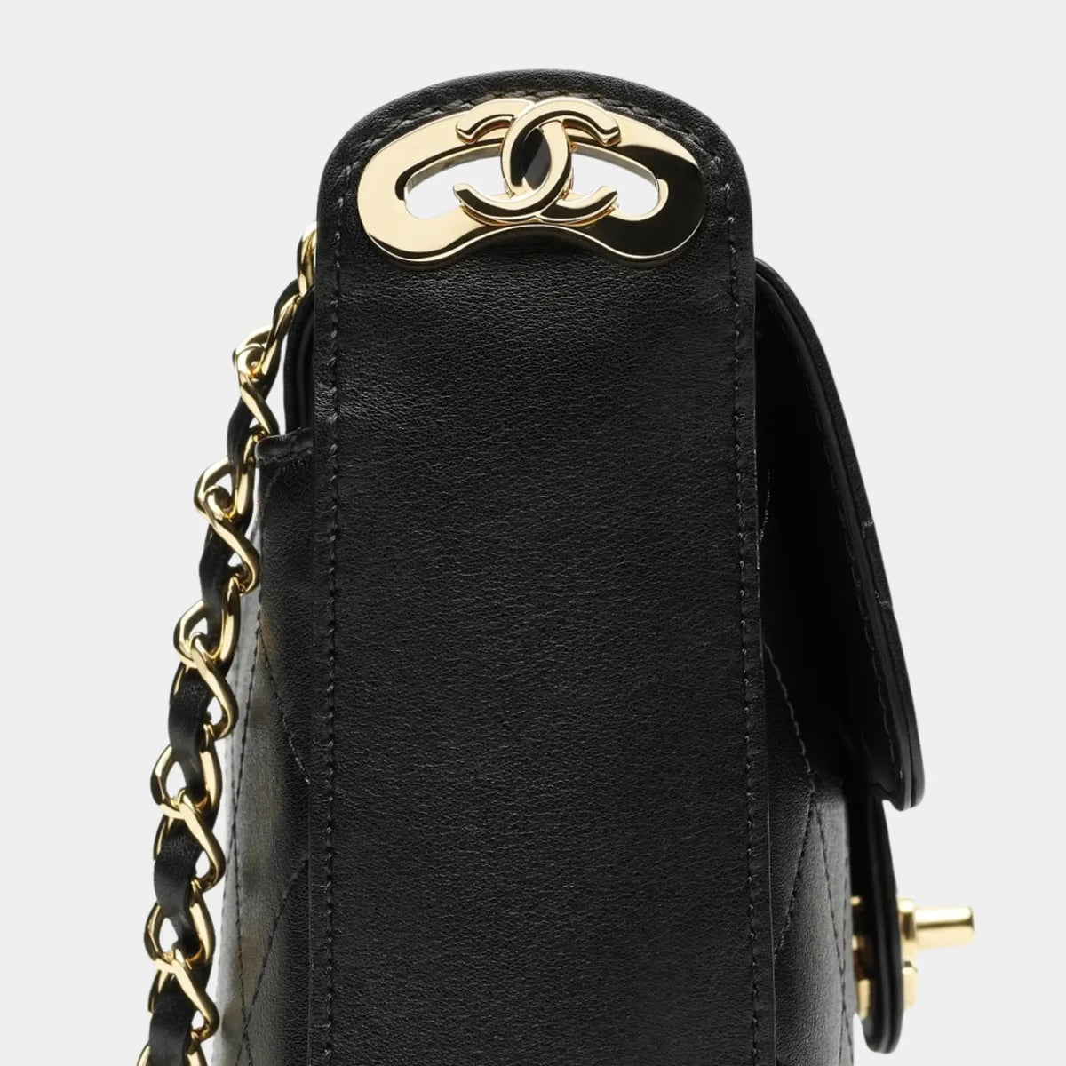 Small flap bag Calf &amp; Gold-Plated Metal
