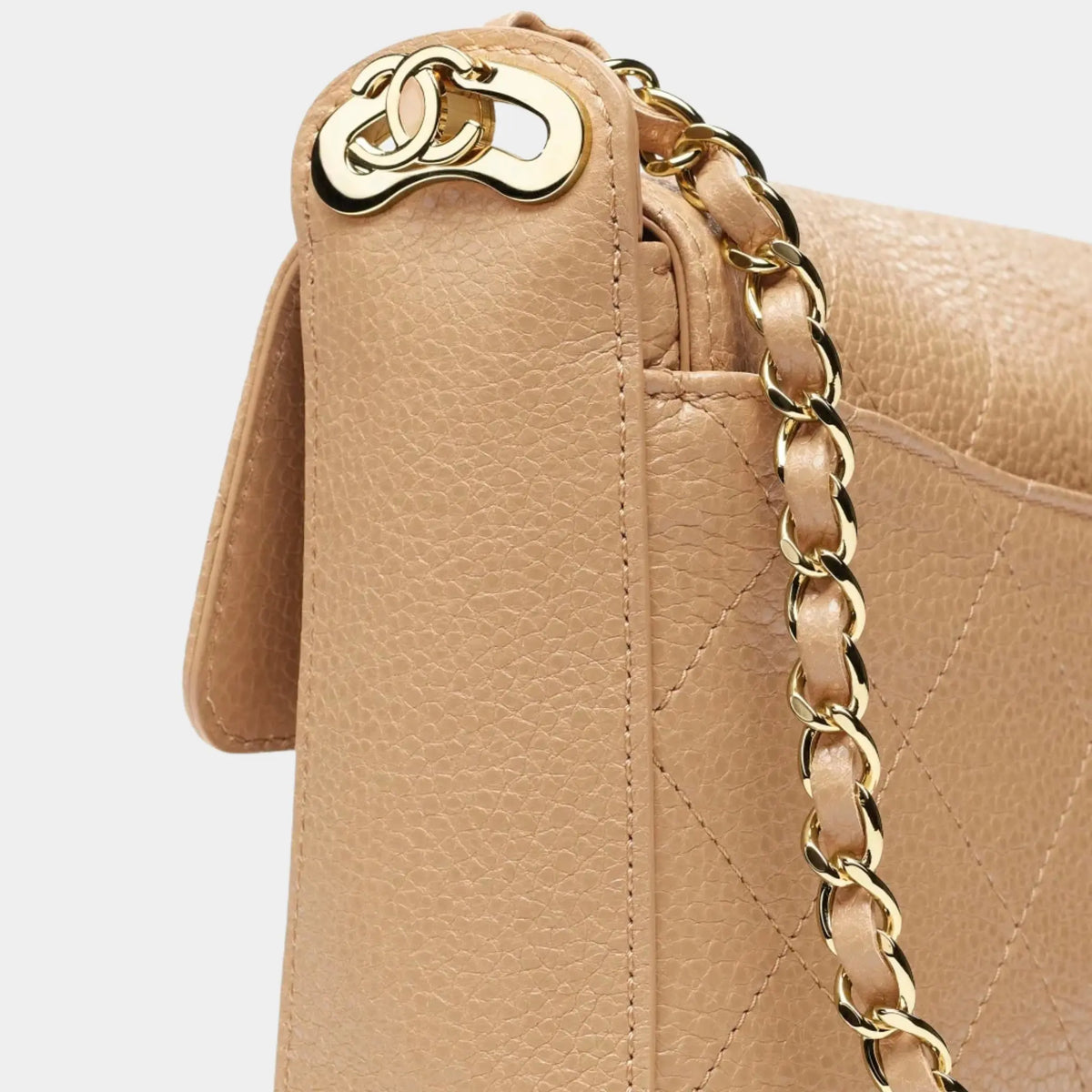 Small flap bag Calf &amp; Gold-Plated Metal