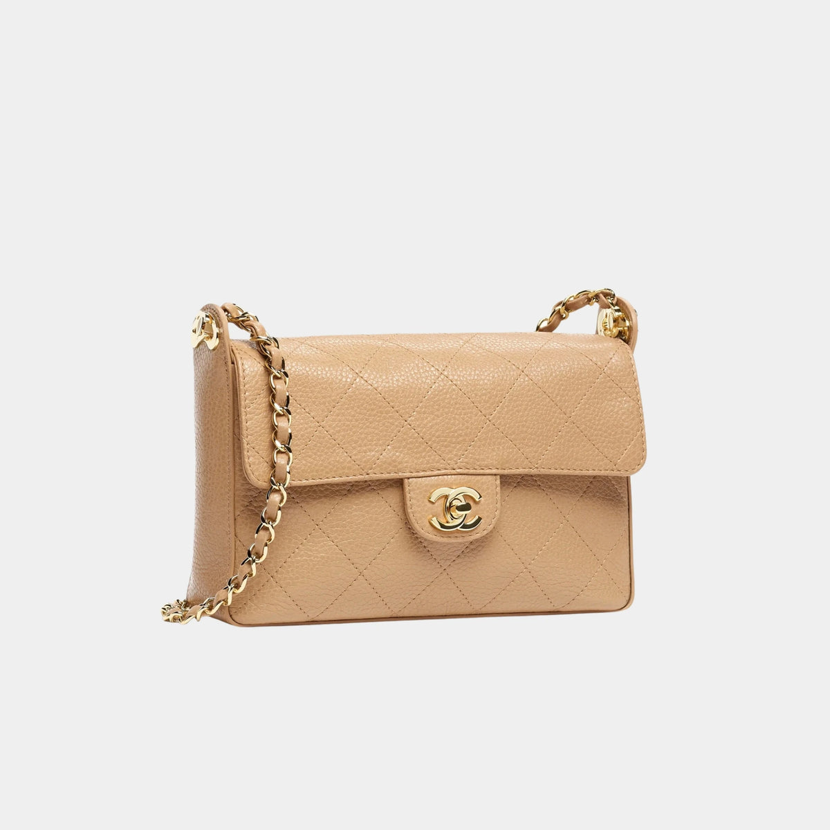 Small flap bag Calf &amp; Gold-Plated Metal