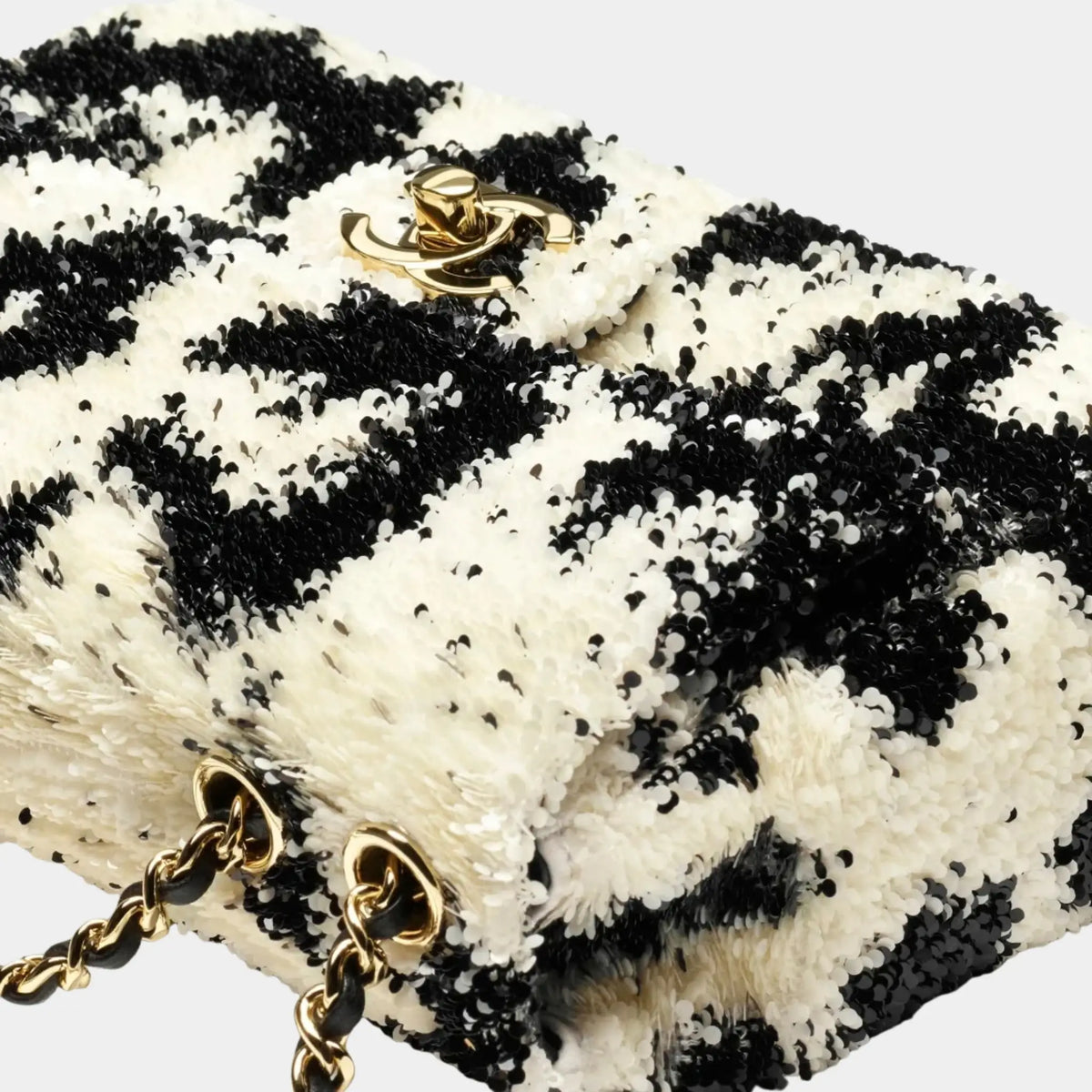 Chanel Small Flap Bag Sequins &amp; Gold-Tone Metal
