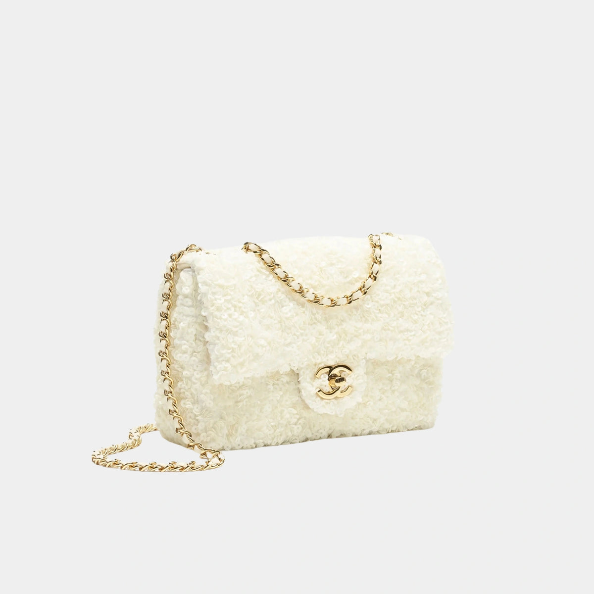 Chanel Small Flap Bag Sequins &amp; Gold-Tone Metal