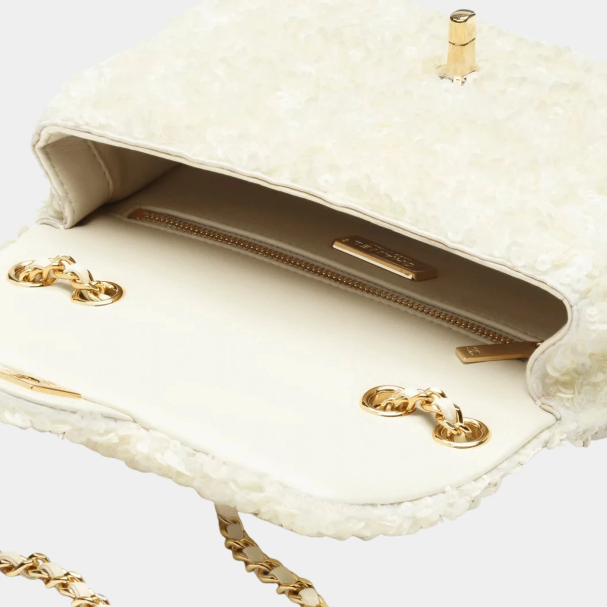 Chanel Small Flap Bag Sequins &amp; Gold-Tone Metal