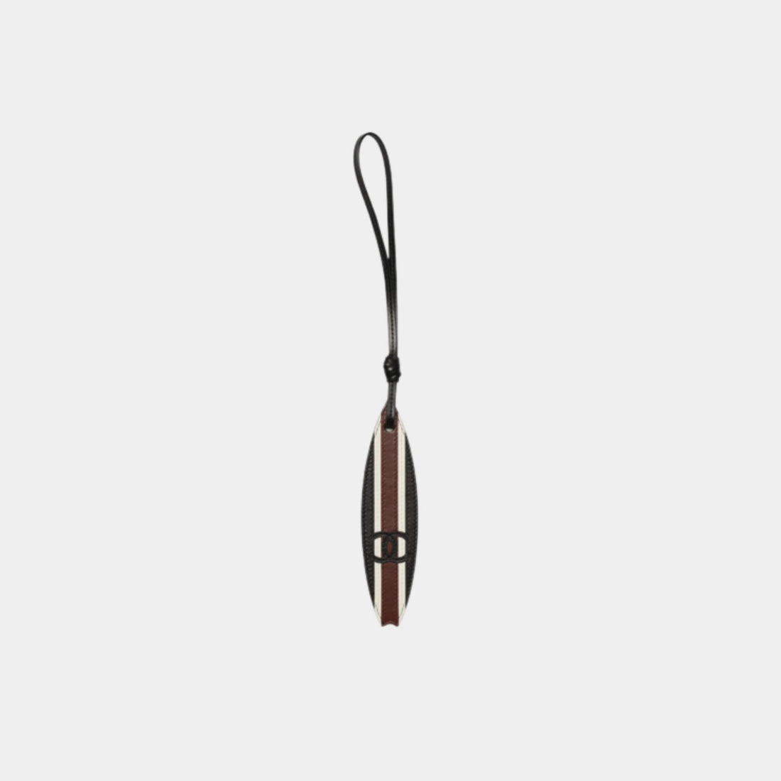 Chanel Surfboard Mini Bag Charm Lambskin Black