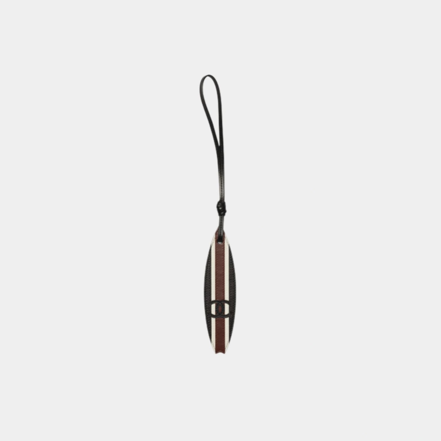Chanel Surfboard Mini Bag Charm Lambskin Black