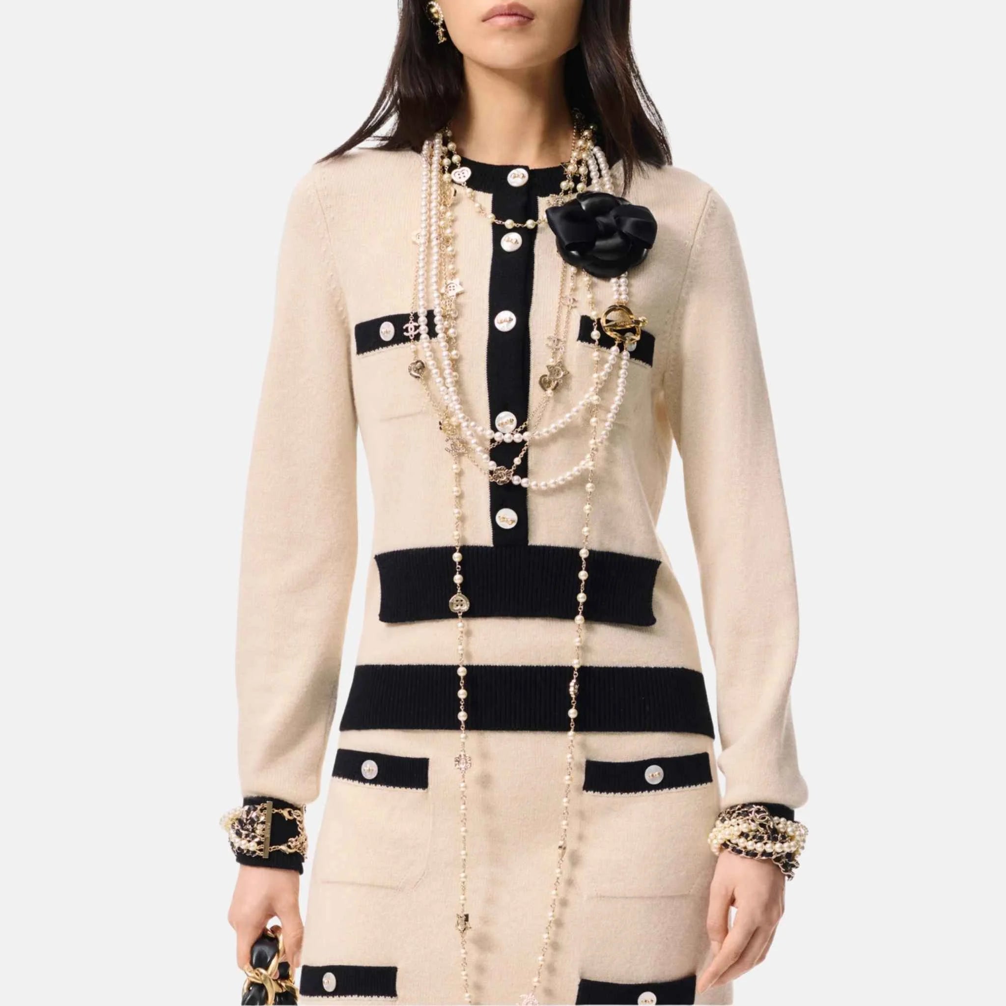 Chanel Sweater Cashmere, Light Beige