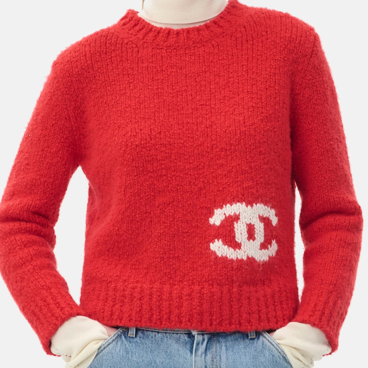 Sweater Cashmere in Red — أحمر
