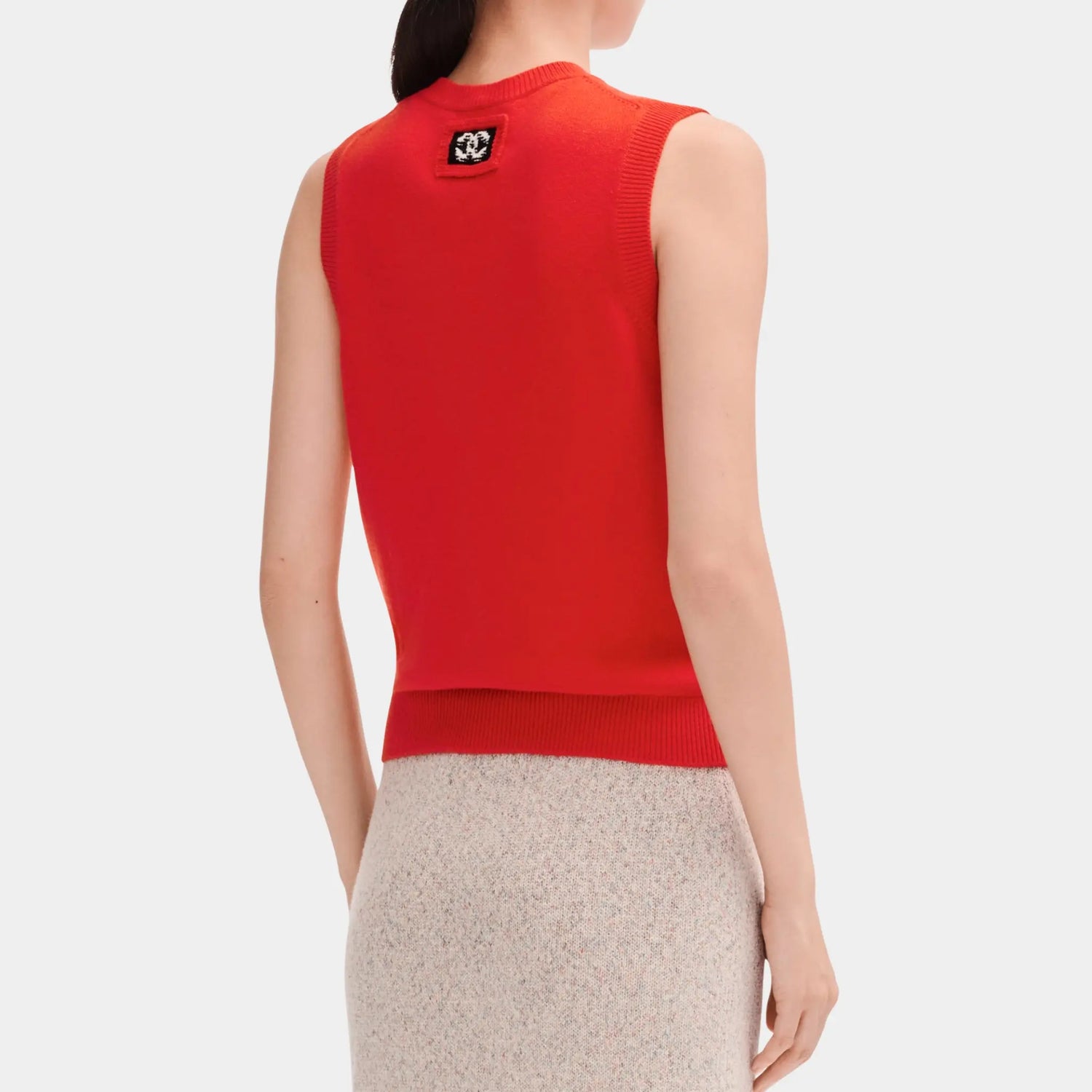 Chanel Sweater in Red Cashmere, Back
