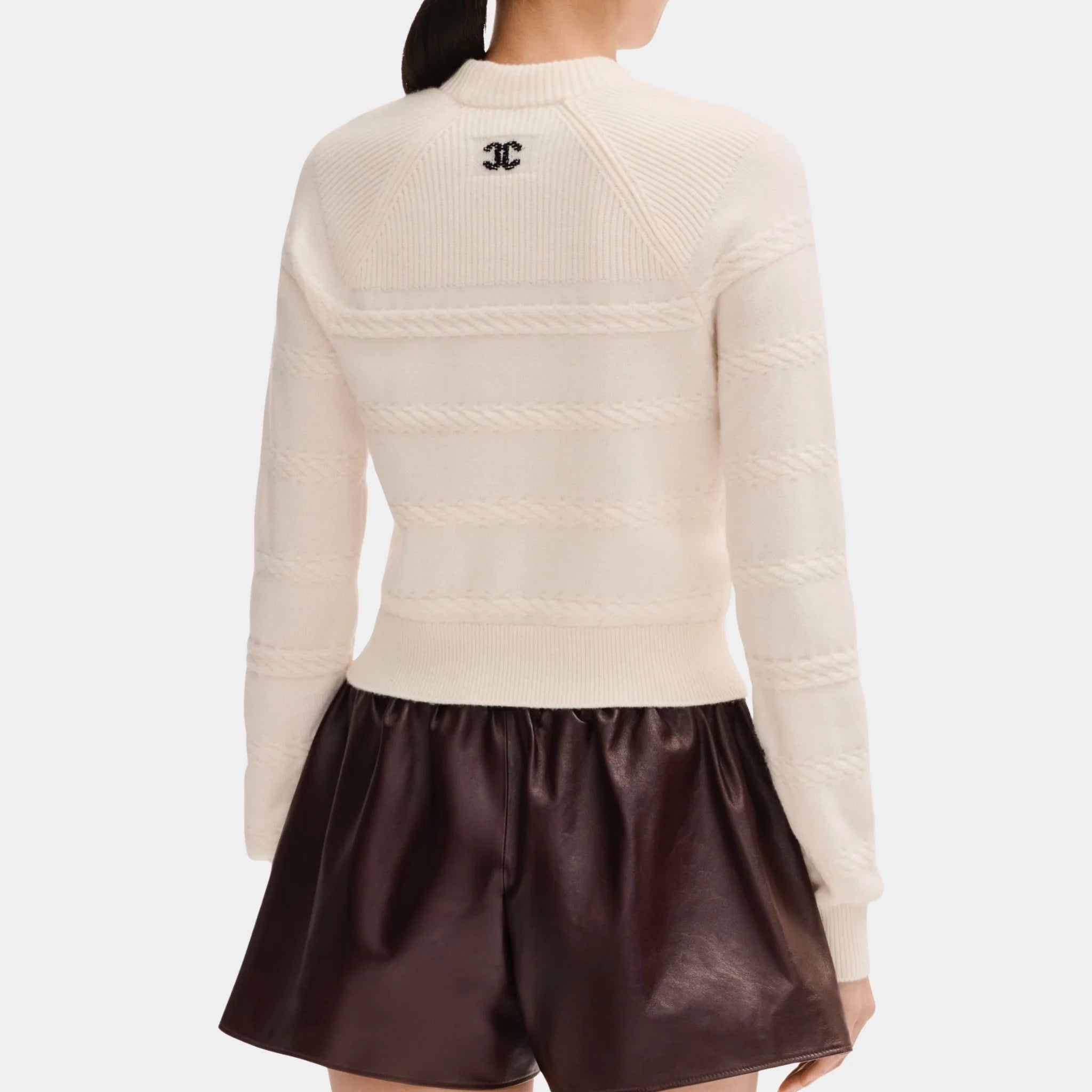 Chanel Sweater in Silk White Cashmere, Back