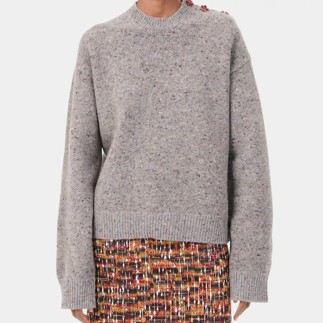 Sweater Wool & Cashmere in Grey