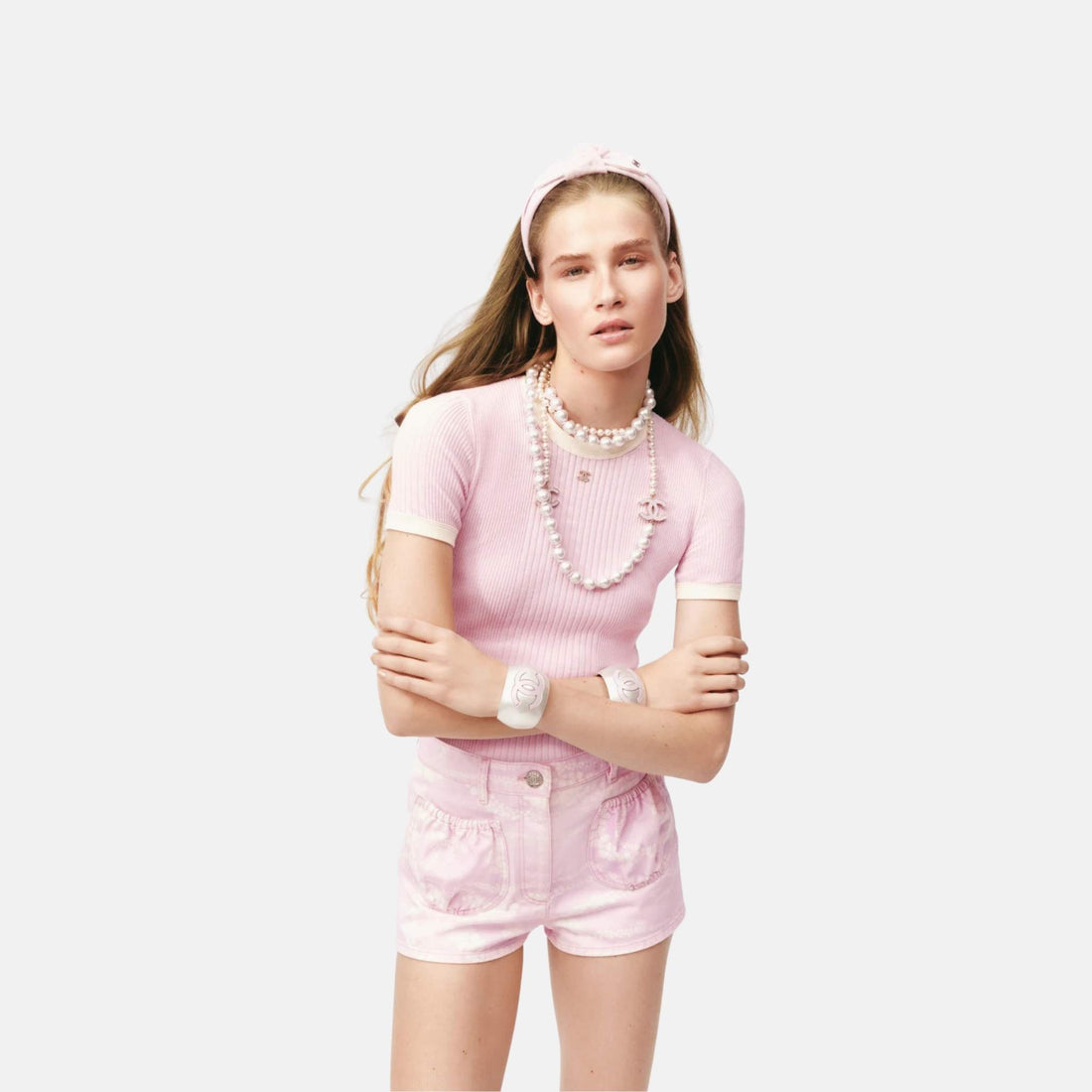 Chanel T Shirt In Cotton From Coco Beach 2025 Collection, Front