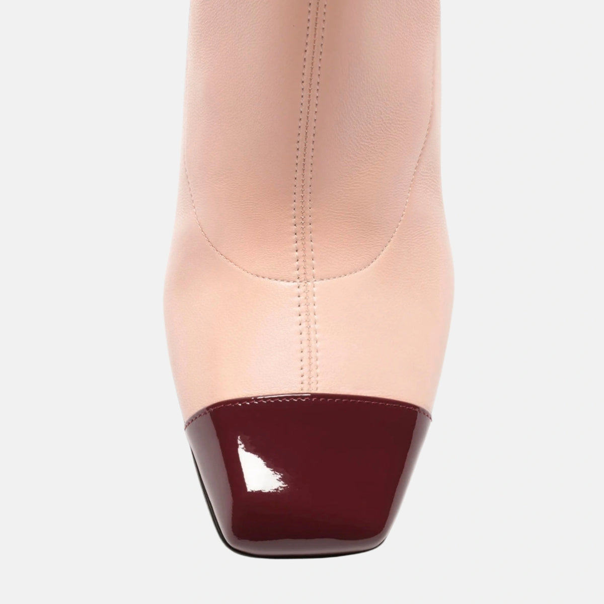 Thigh High Boots Stretch Lambskin &amp; Patent Calfskin