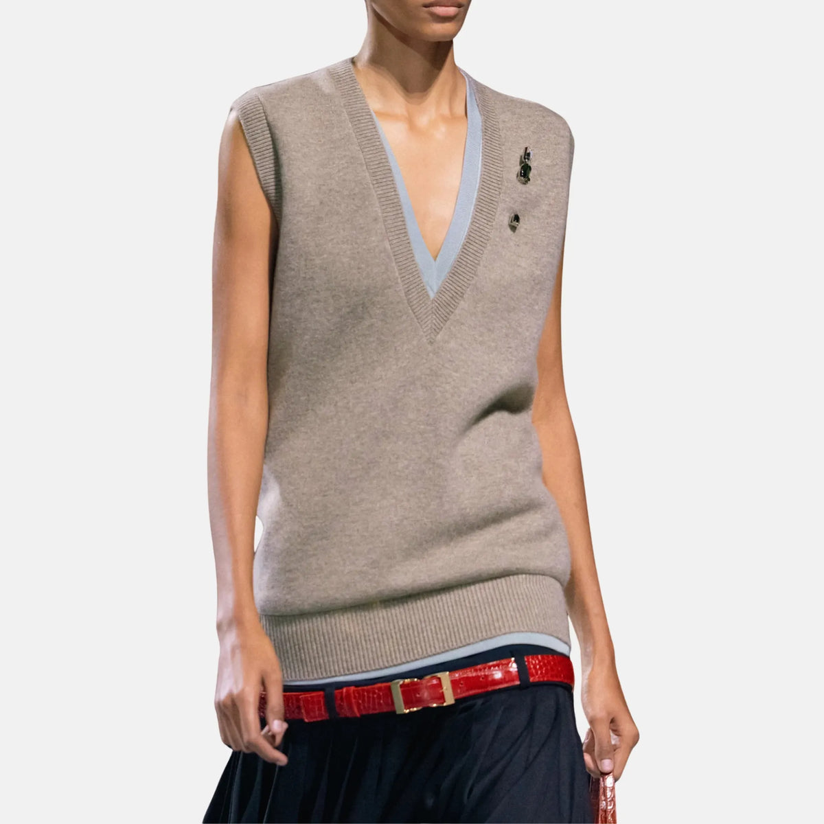 Top Cashmere in Grey