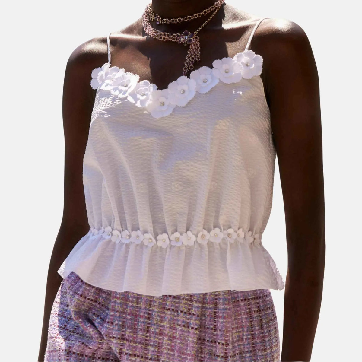 Top in Embroidered Cotton