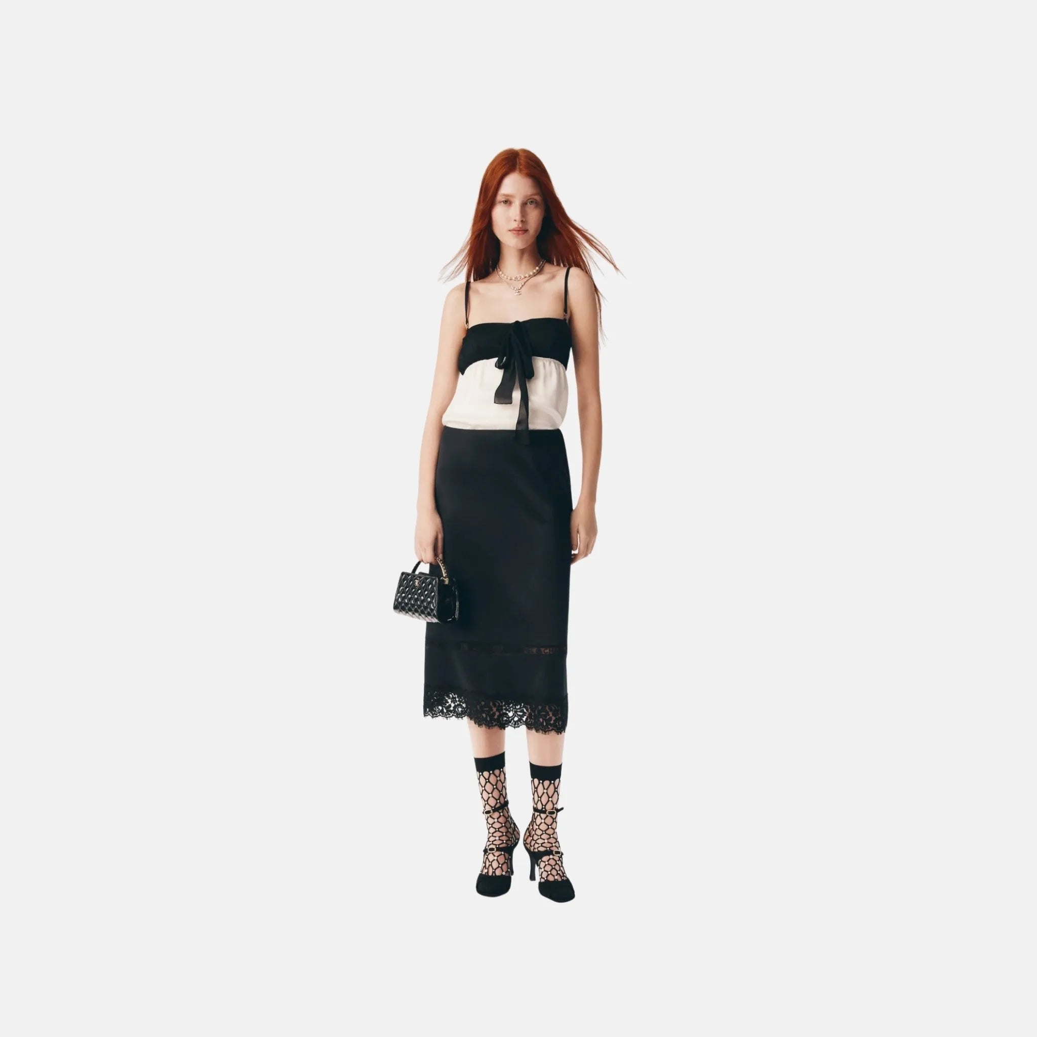 Chanel Top in Silk Charmeuse, Front
