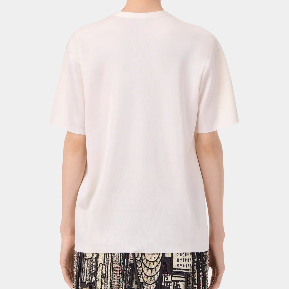 Chanel Top in White Silk, Back