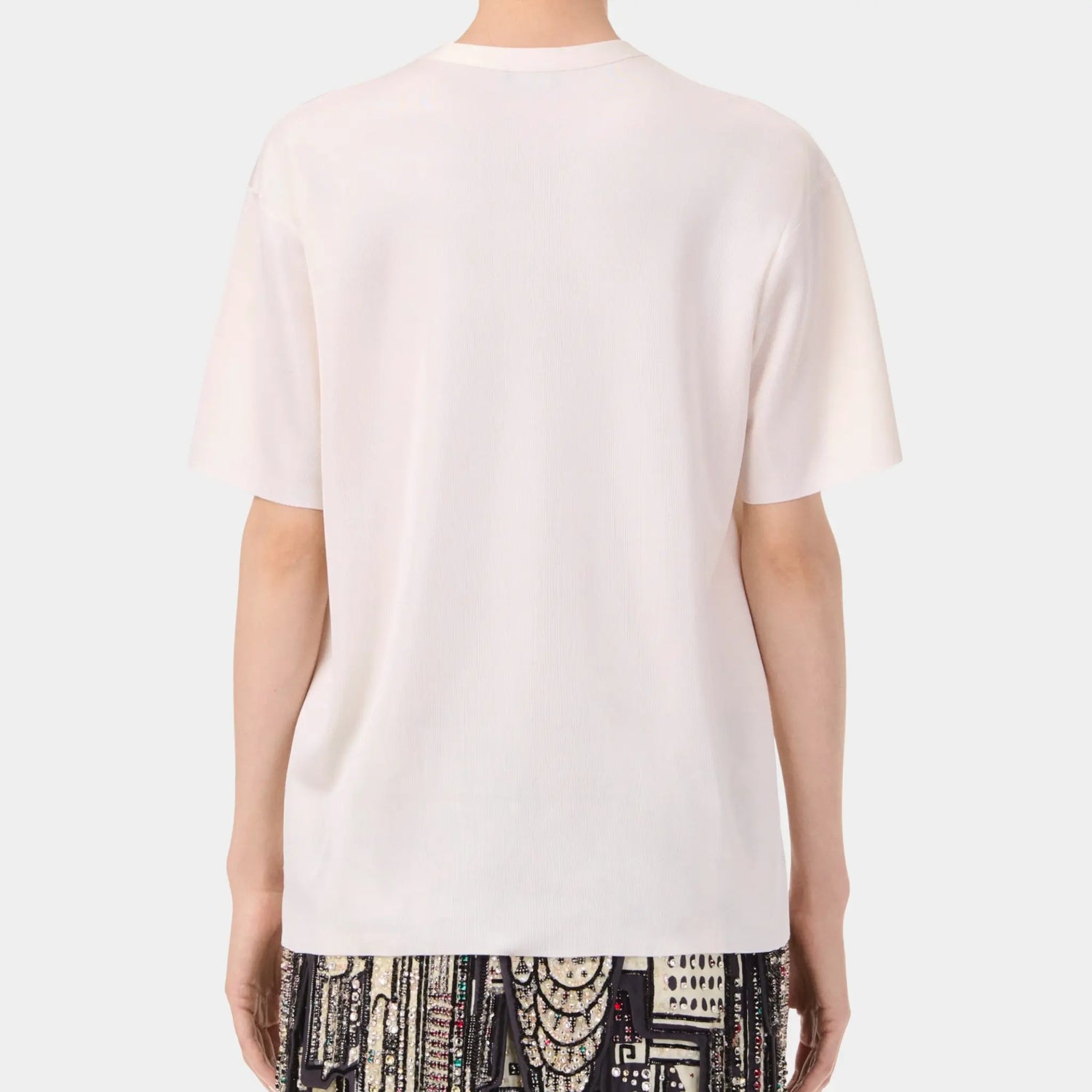 Chanel Top in White Silk, Back