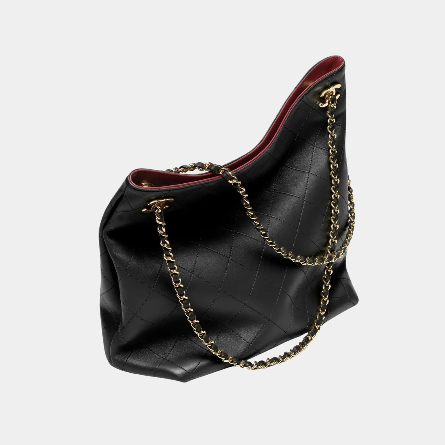 Chanel Tote in Black Lambskin, Top