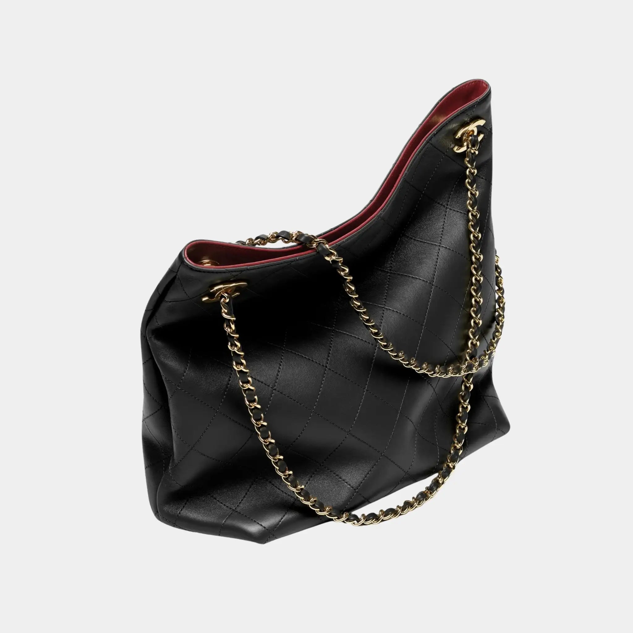 Chanel Tote in Black Lambskin, Top