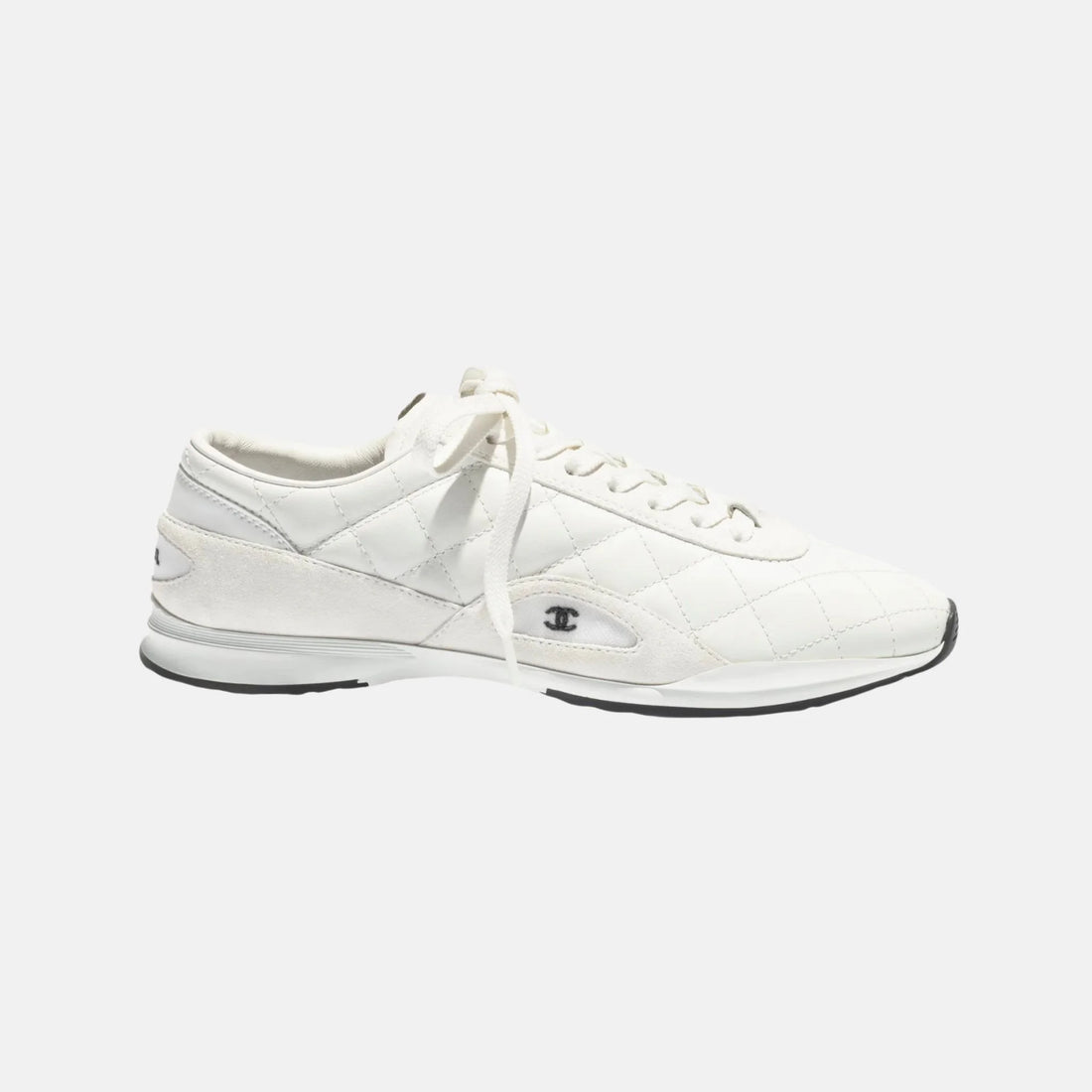 Chanel Trainers in Calfskin and Suede Calfskin, Side