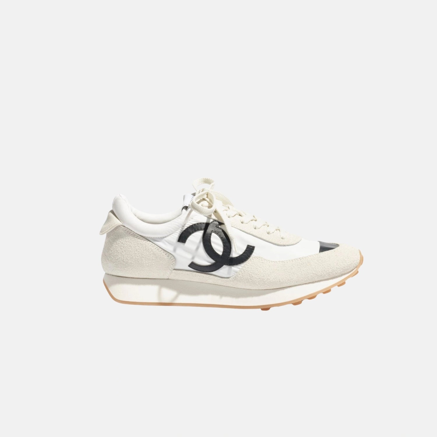 Chanel Trainers in Fabric and Suede Calfskin, Side