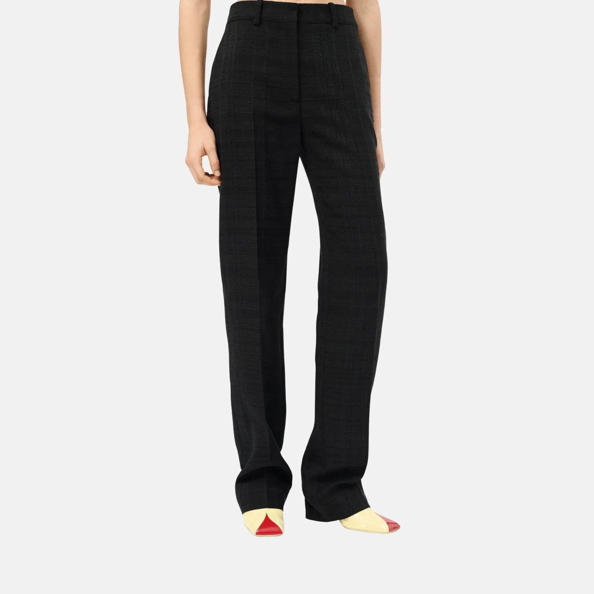 Trousers Silk Cotton and Mixed Fibres in Black