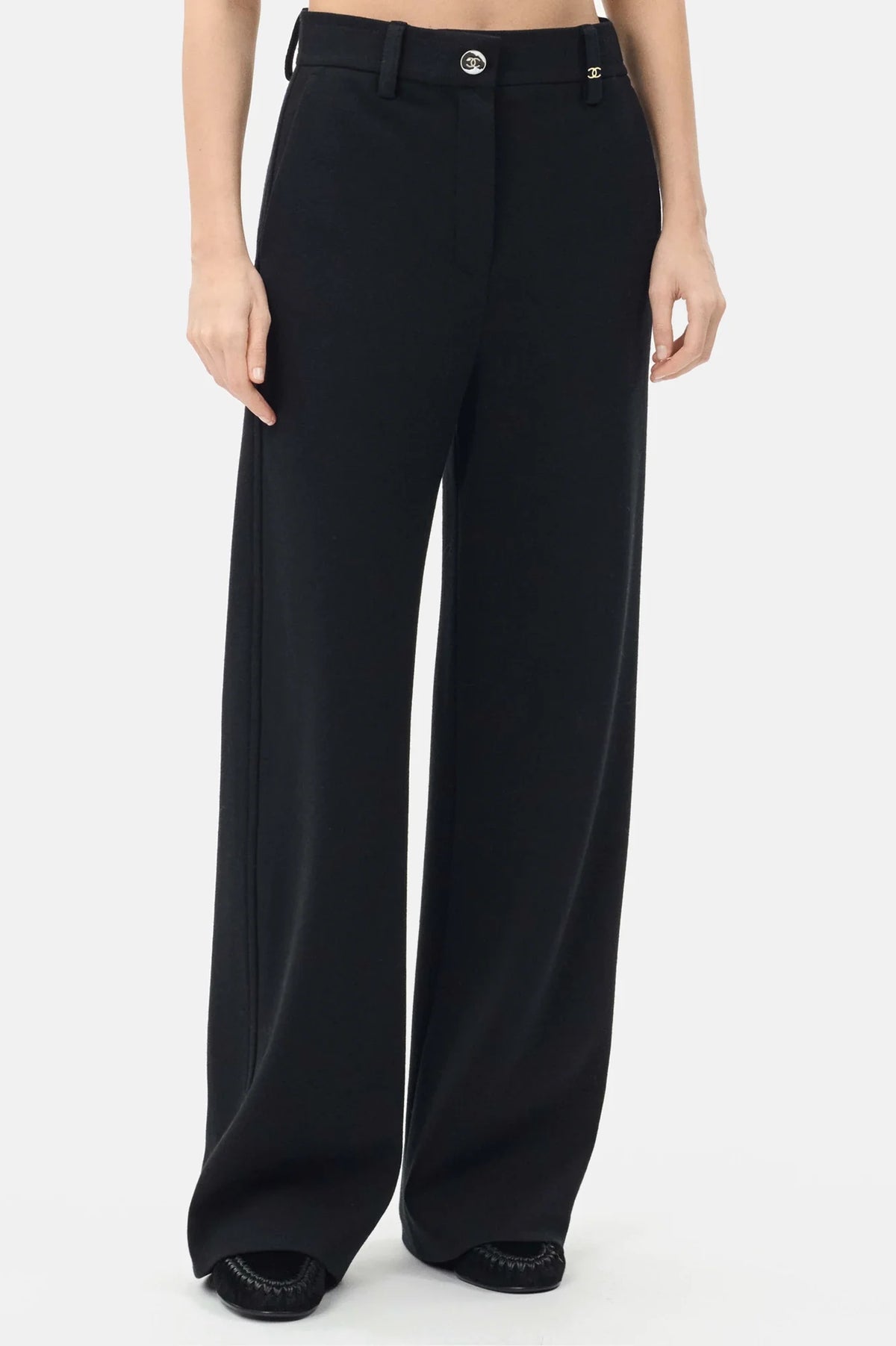 Trousers Wool in Black