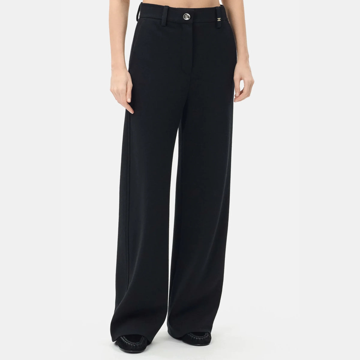 Trousers Wool in Black